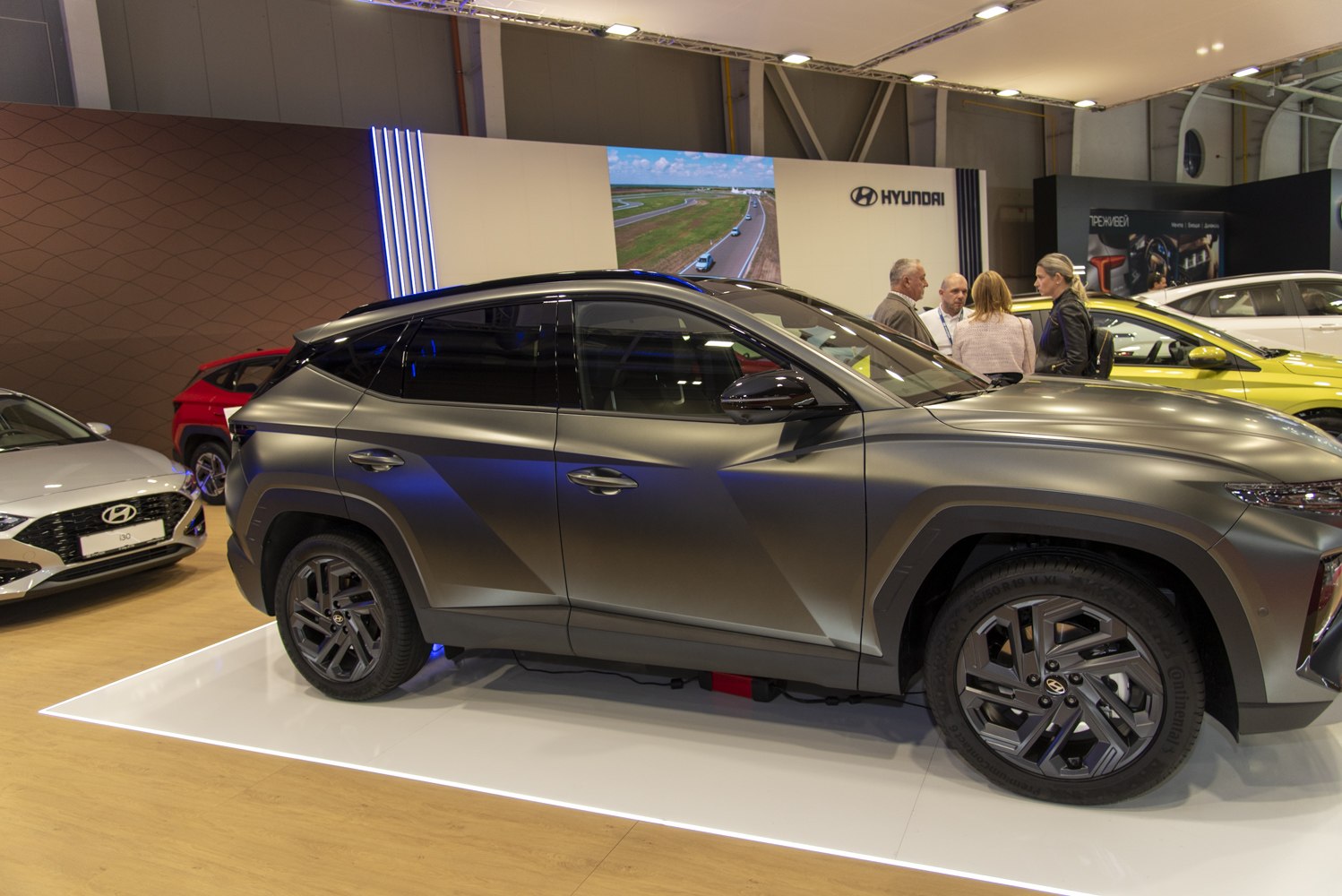 Matte finish SUV side profile with modern alloy wheels