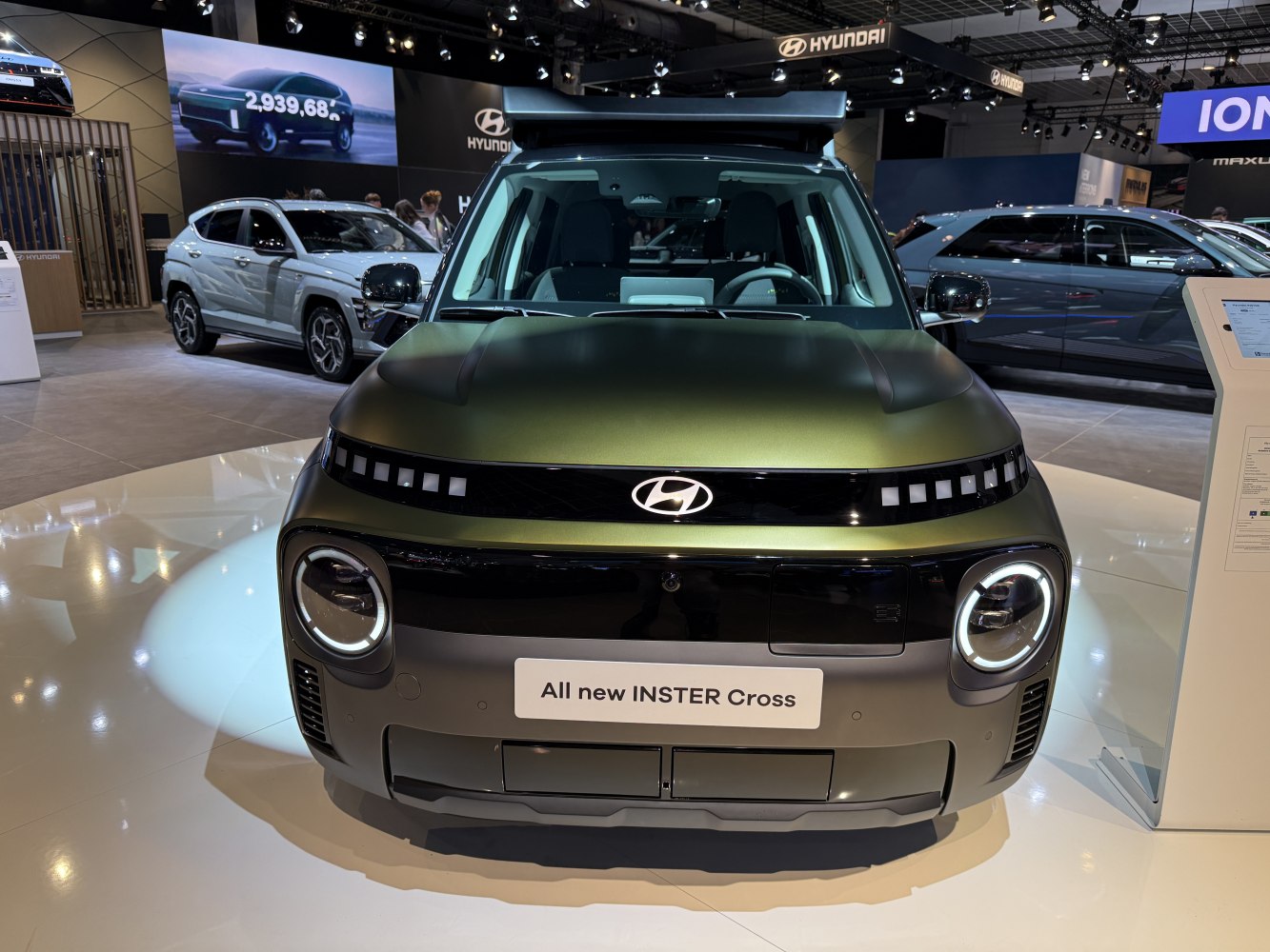 Bold front grille and LED round headlights