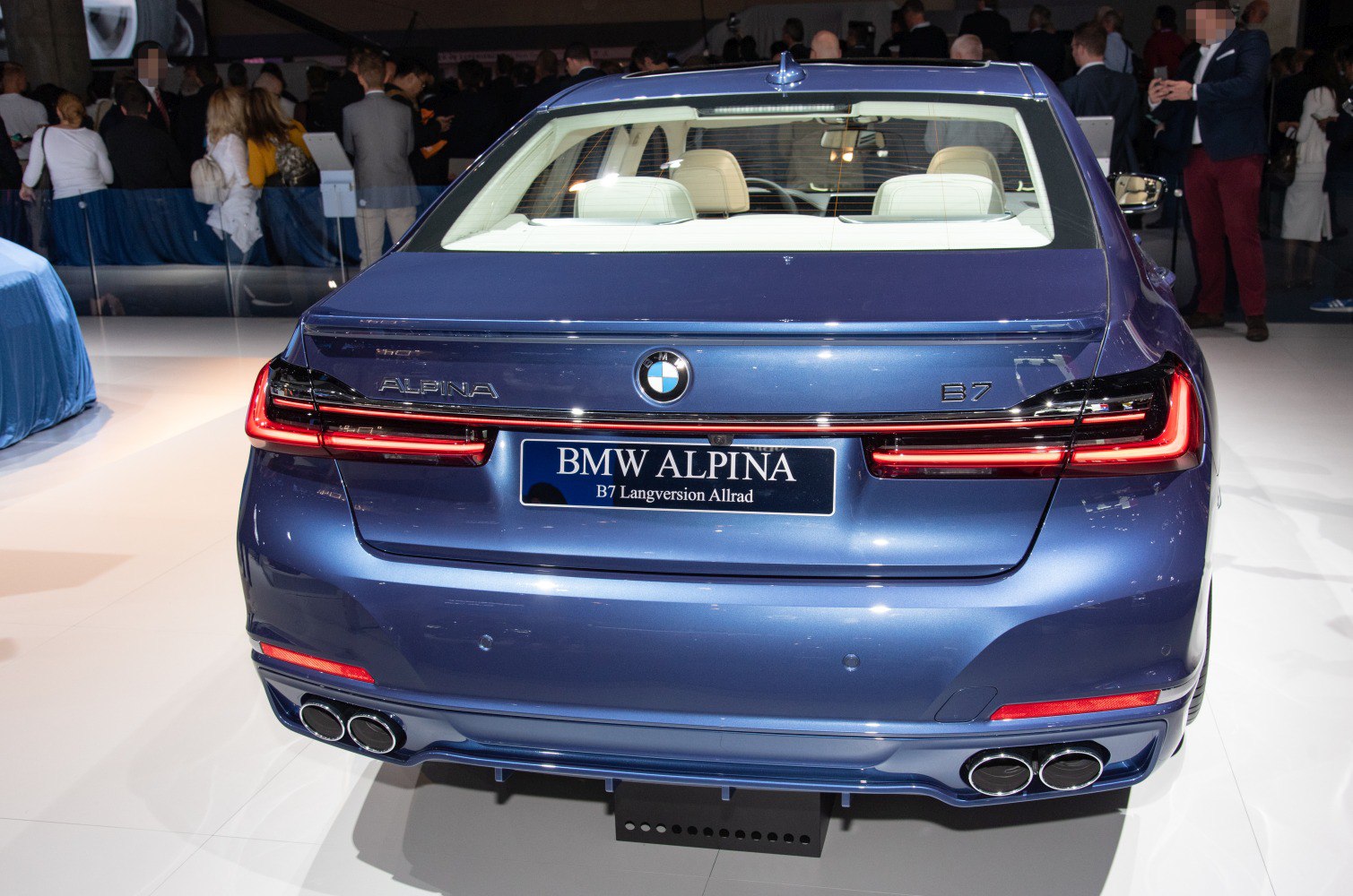 Alpina B7 rear with quad exhaust and LED taillights.