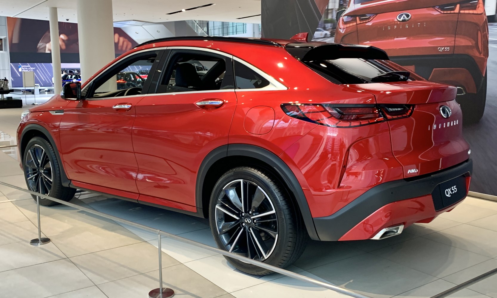 Sleek side and rear view with alloy wheels and modern tail lights