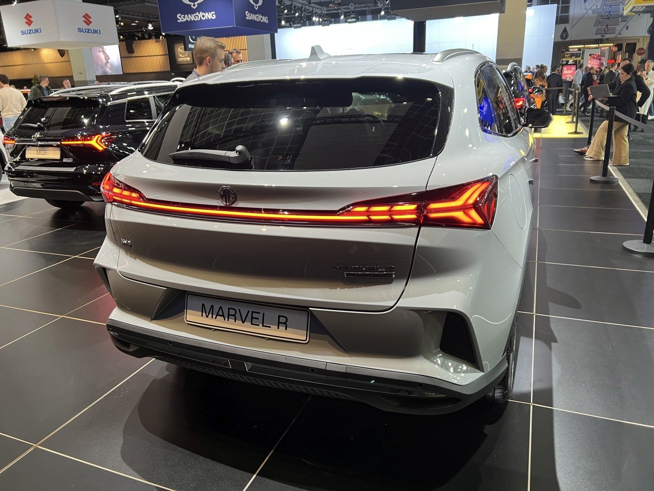 Rear design with LED tail light strip and modern styling