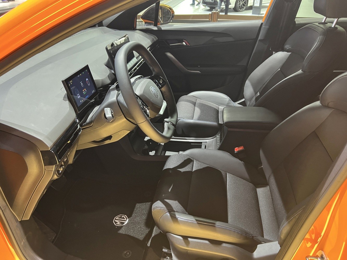 Modern dashboard and seating with digital displays