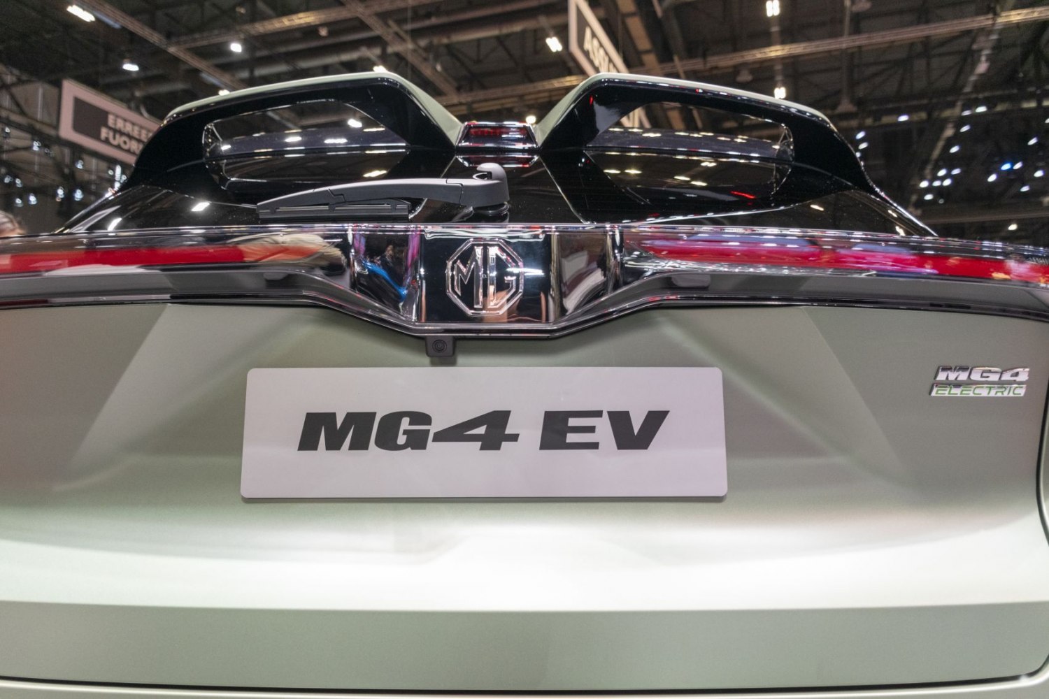 MG4 EV rear rear badge and tail lights