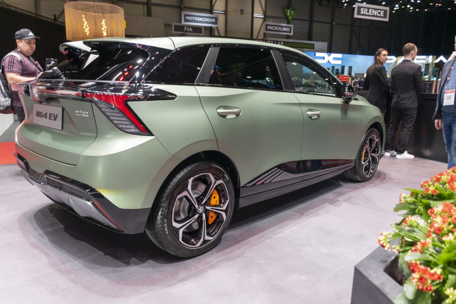 Rear side view with sporty alloy wheels and sleek tail lights