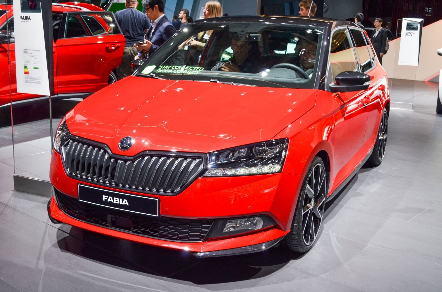 Front view with LED headlights and bold grille design