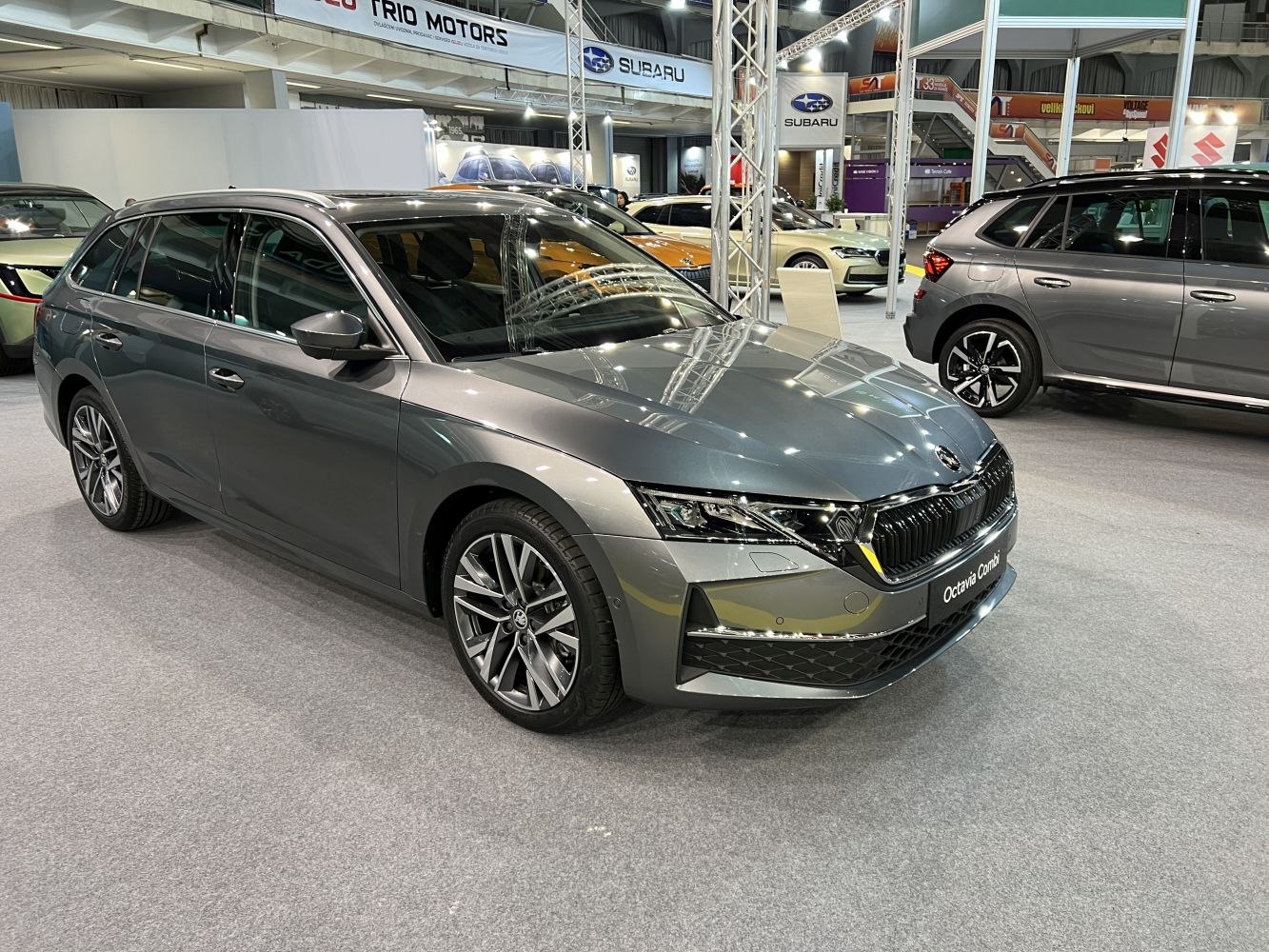 Sleek estate body with modern LED headlights and alloy wheels