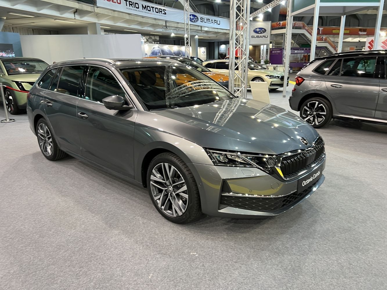 Mid-size station wagon with LED headlights and alloy wheels
