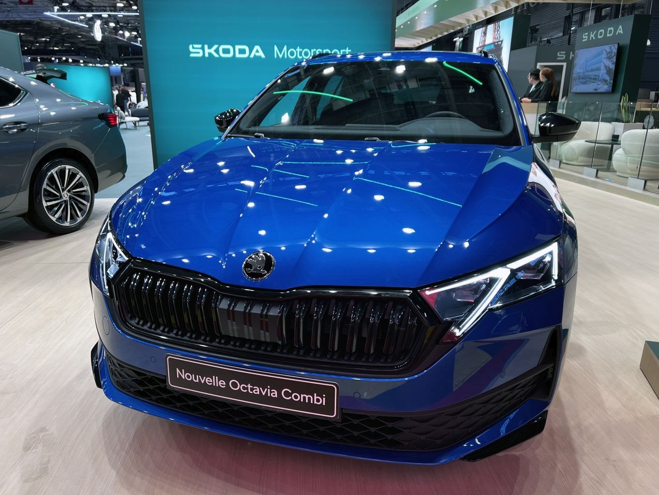Front view featuring sharp LED headlights and modern grille design