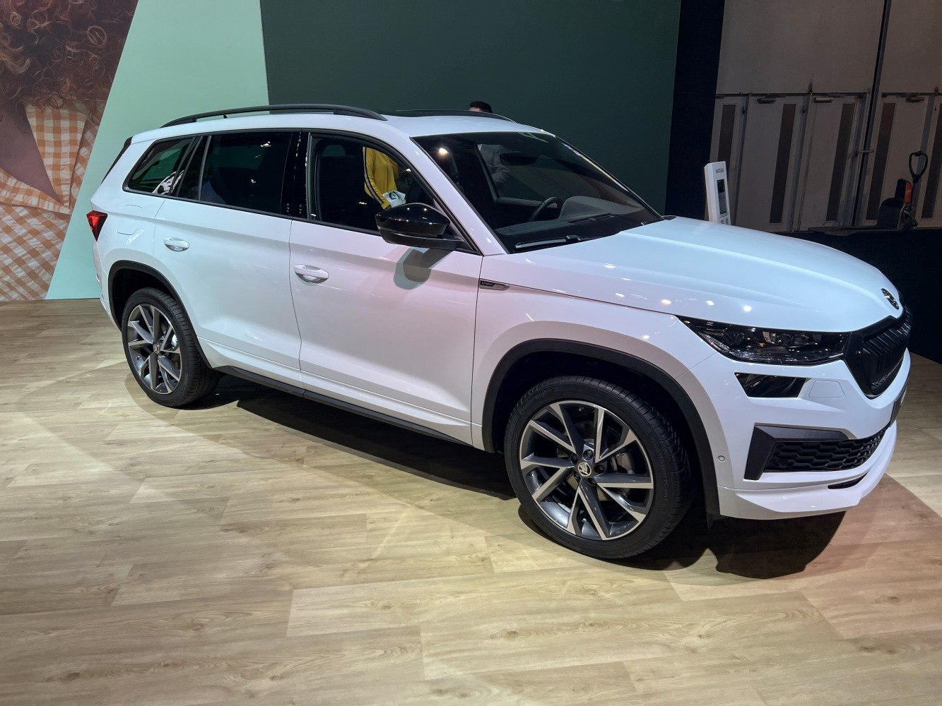 Sleek modern SUV with split LED headlights and sporty alloy wheels