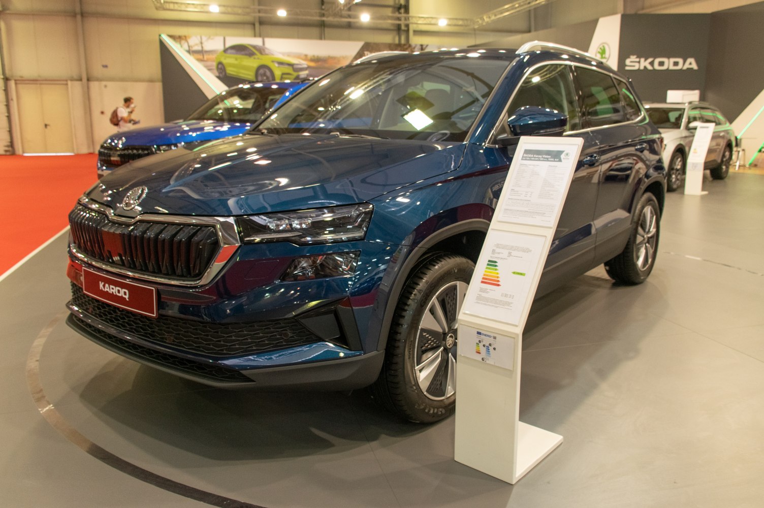 Front view of SUV with updated grill and LED headlights