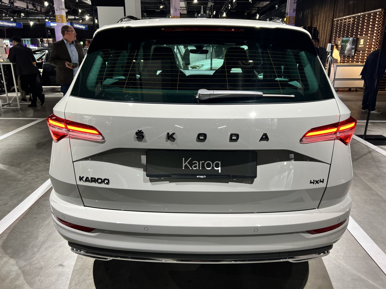 Rear view of a compact SUV with LED tail lights and 4x4 badge