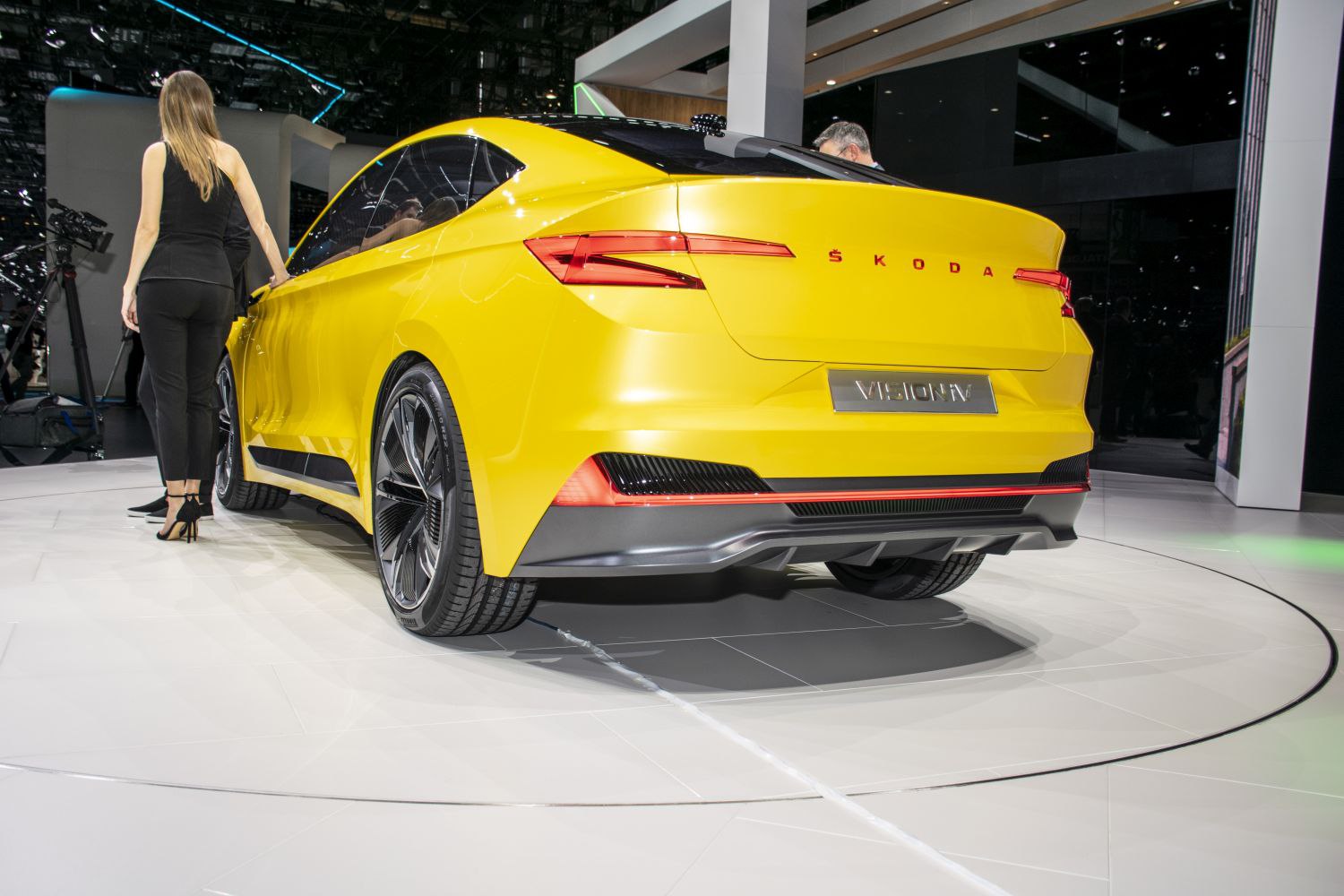 Sleek rear design with distinctive taillights and aerodynamic diffuser.