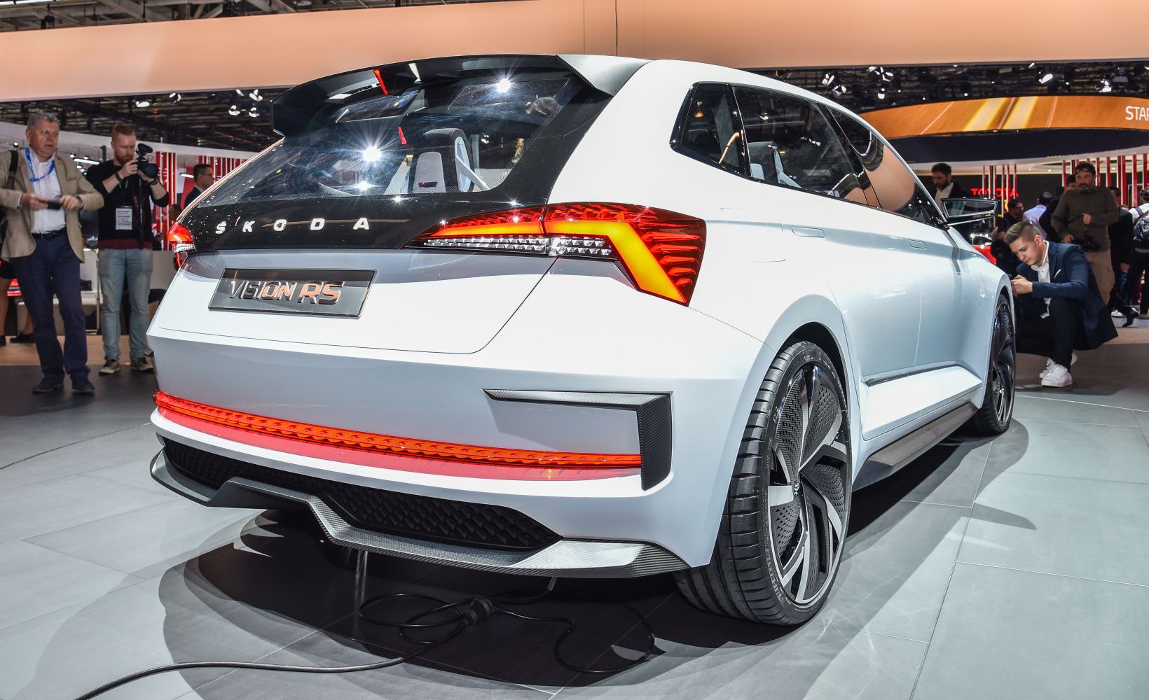 Rear view with LED tail lights and modern alloy wheels