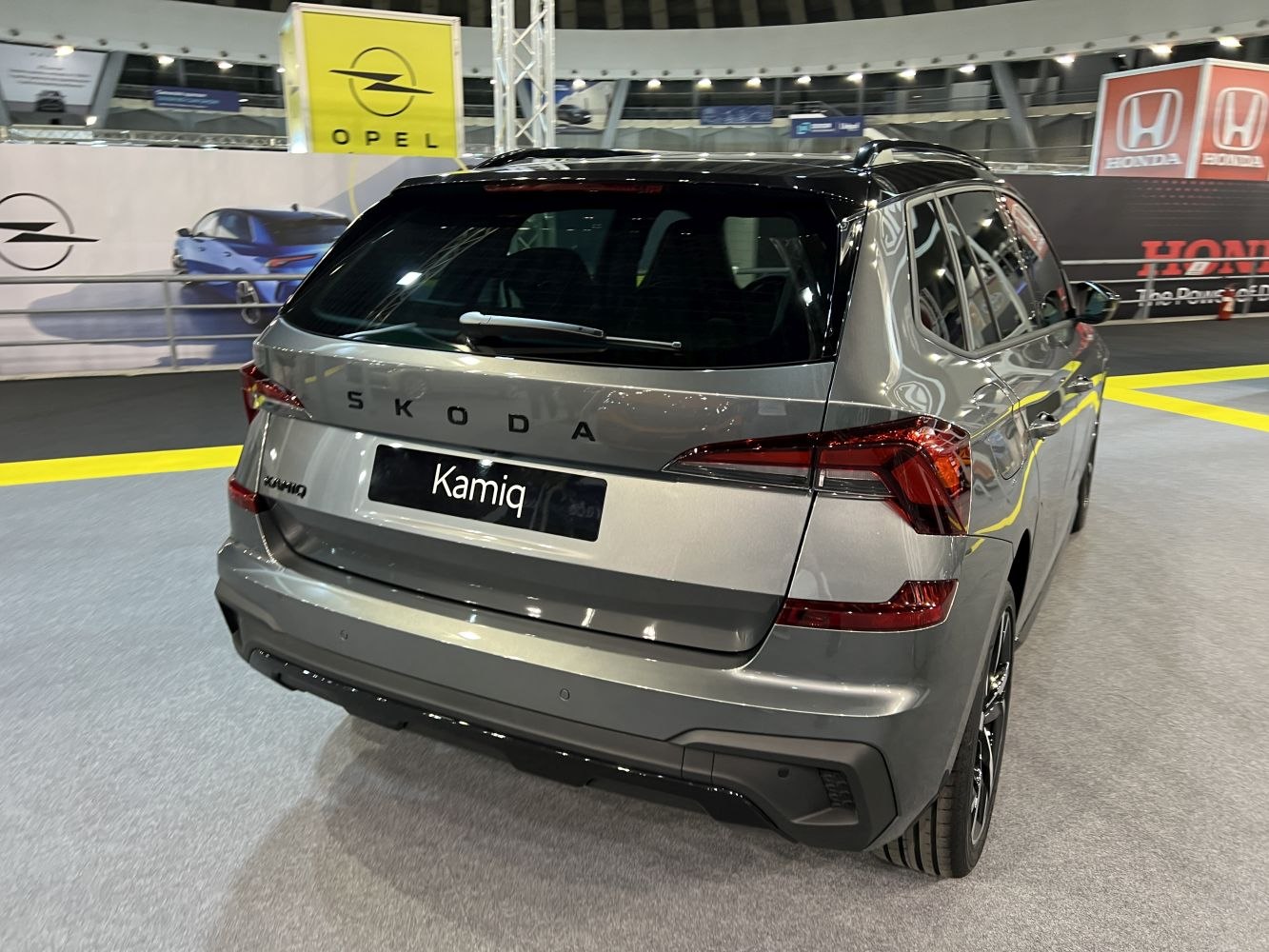 Rear view of modern compact SUV with updated taillights and sleek design