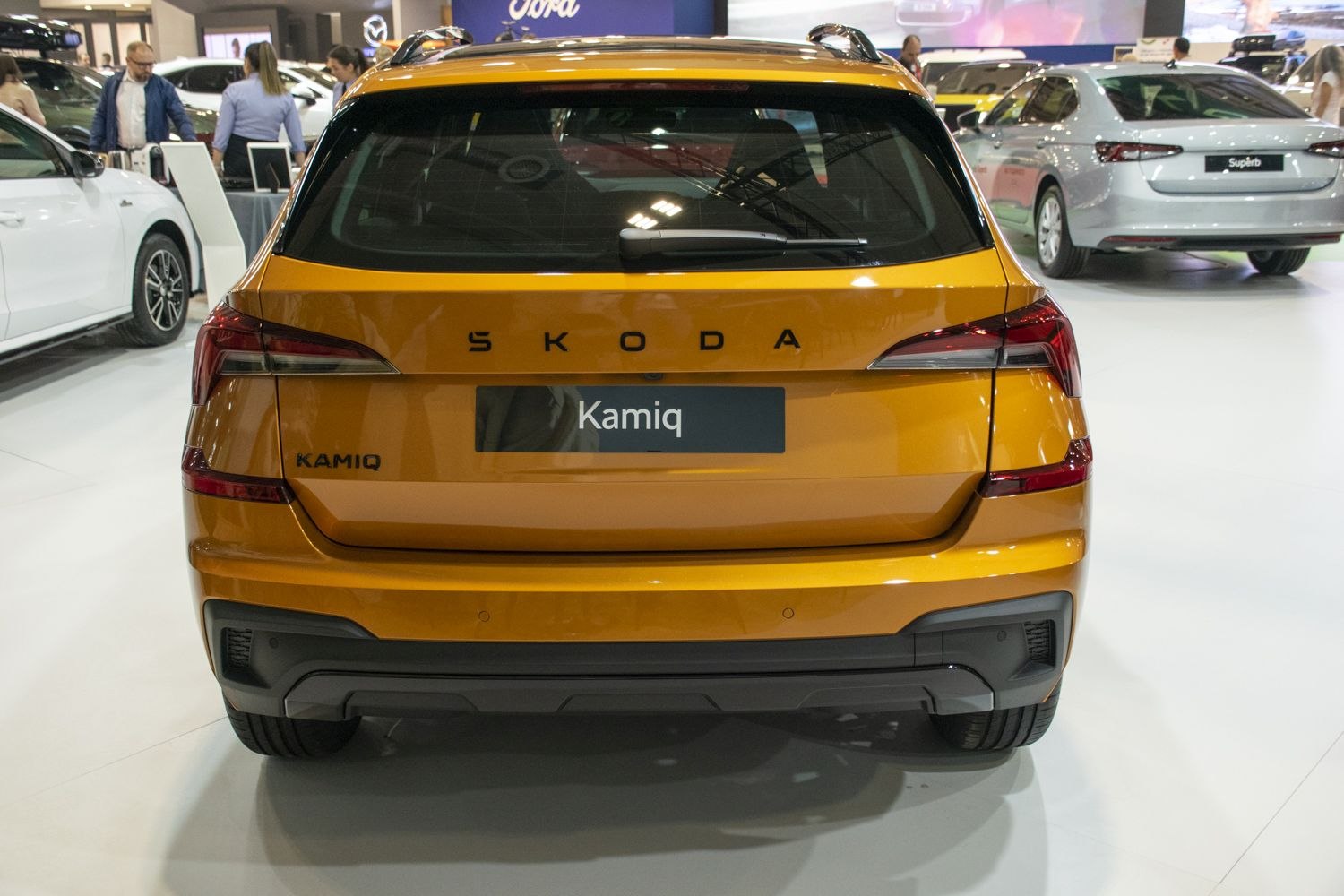 Rear view with modern taillights and bumper detail