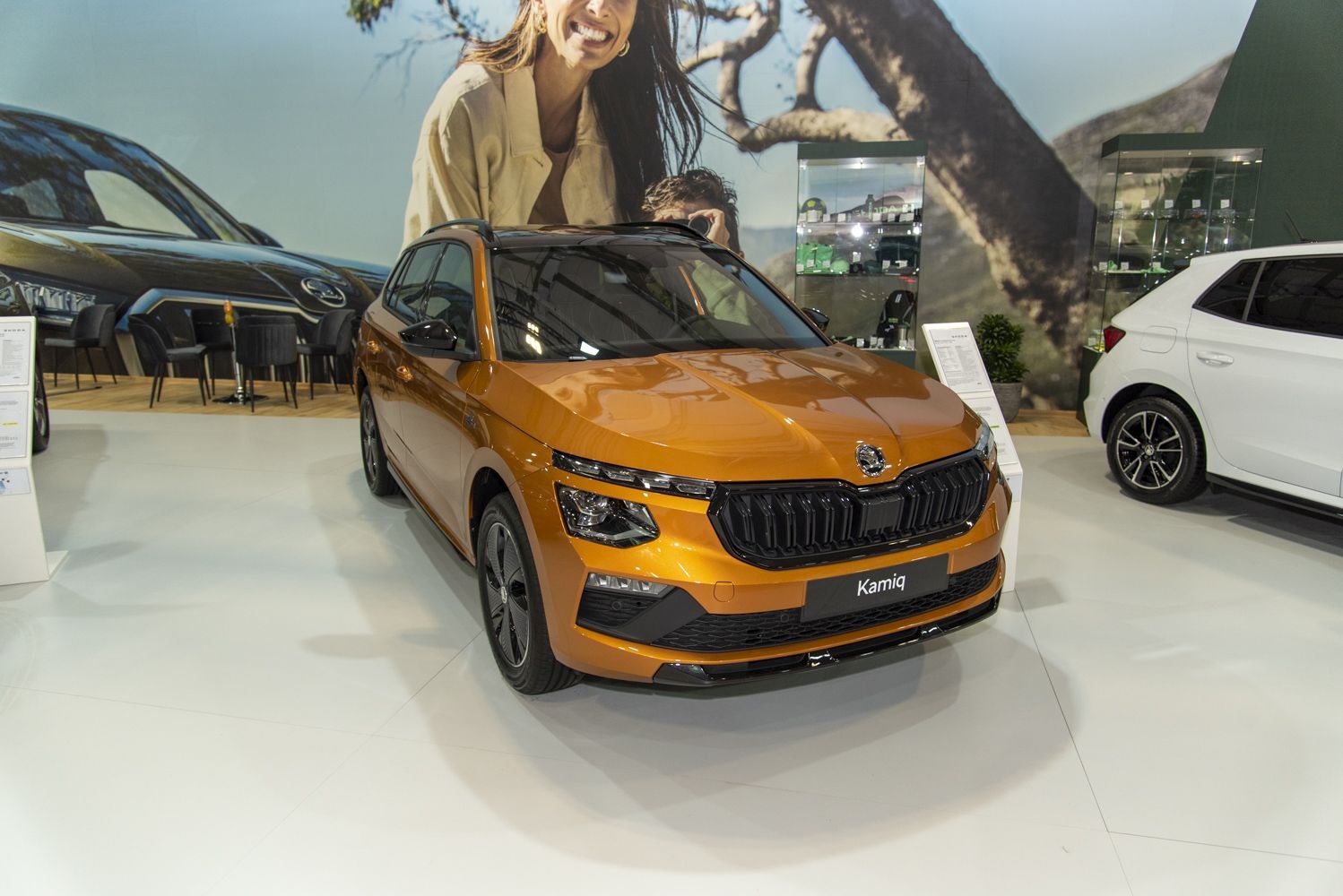 Front grille and sleek headlights of a modern compact SUV
