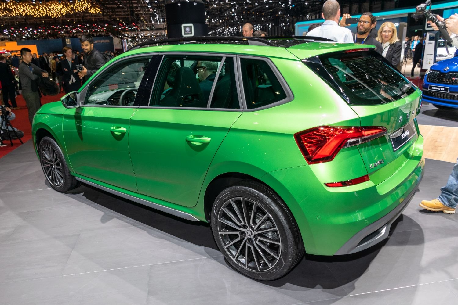 Rear side view with sporty alloy wheels and LED tail lights