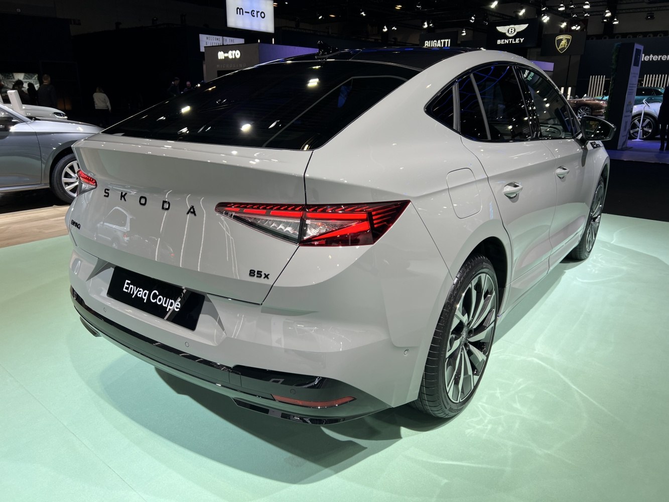 Rear view with sleek LED taillights and aerodynamic design