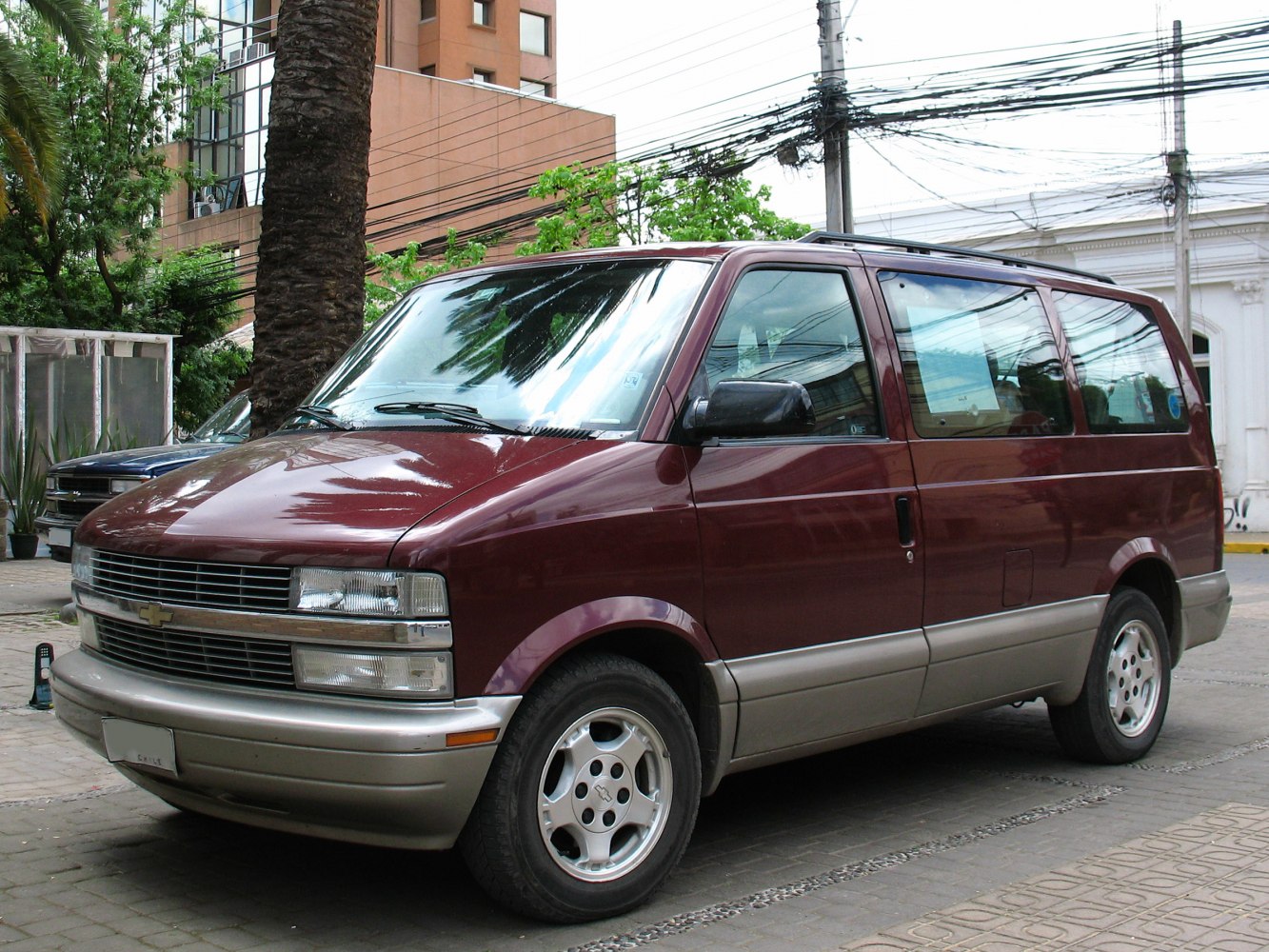 Boxy van front side with alloy wheels and large windows