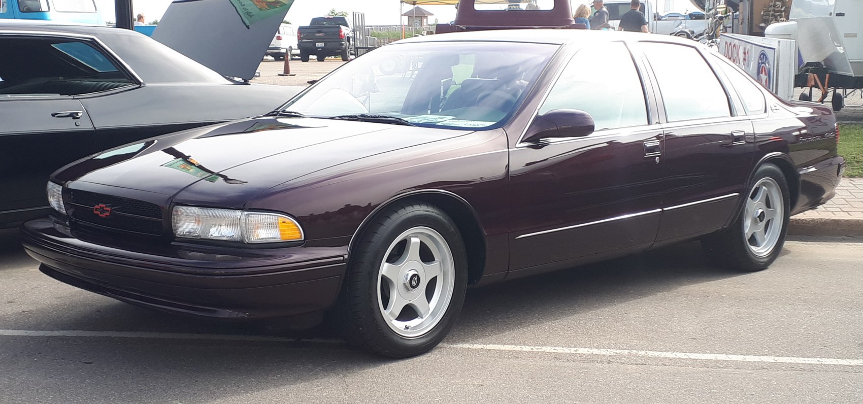Classic sedan with unique front grille and alloy wheels
