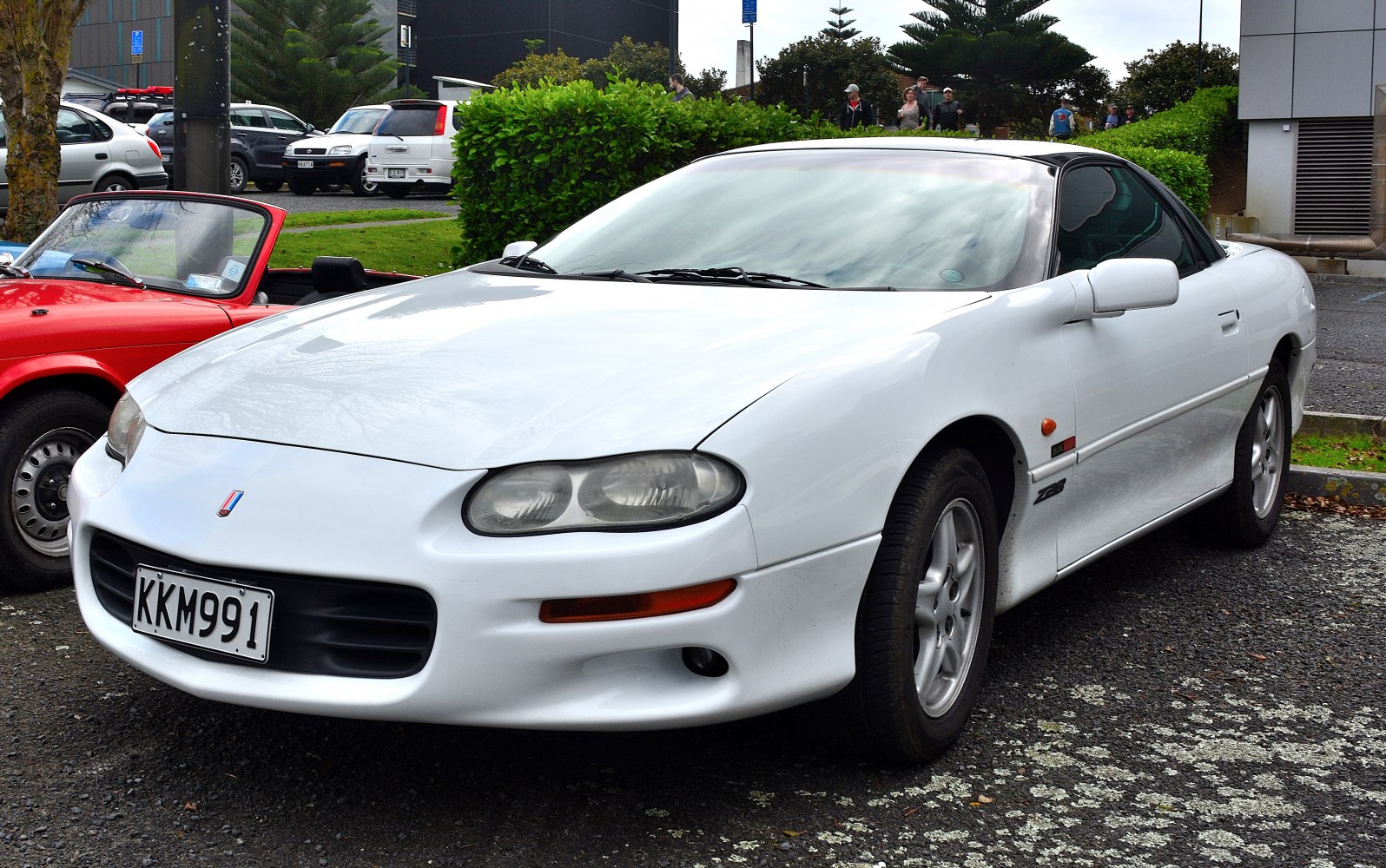 Front view with dual headlights and sporty fascia