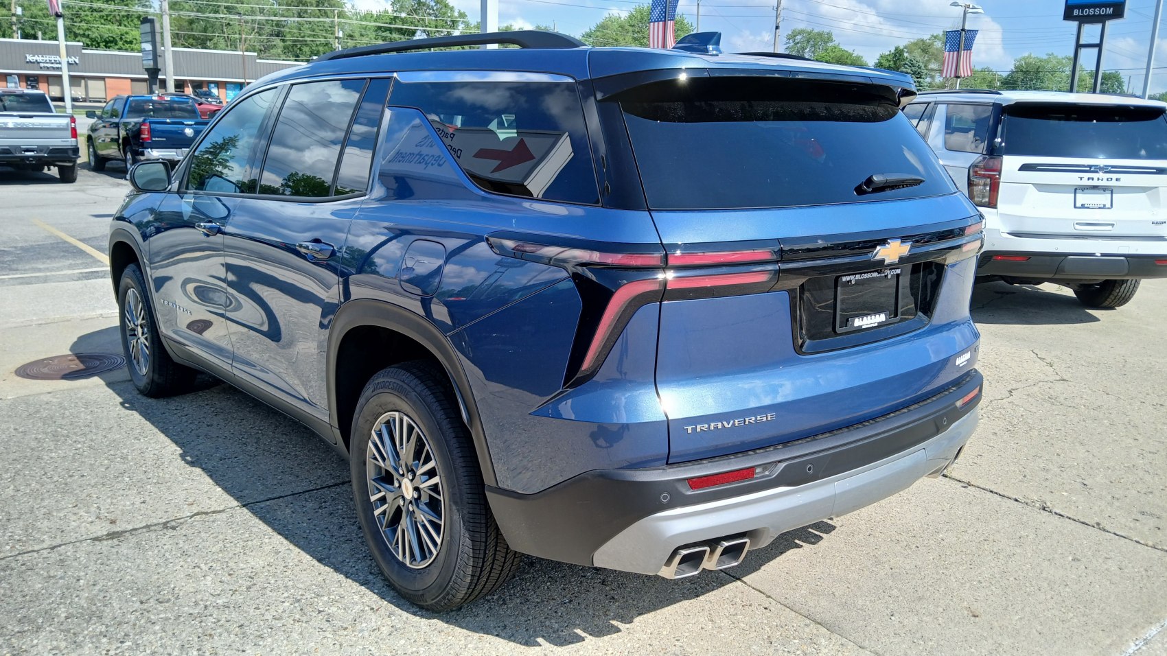 Rear design with modern tail lights and dual exhaust tips