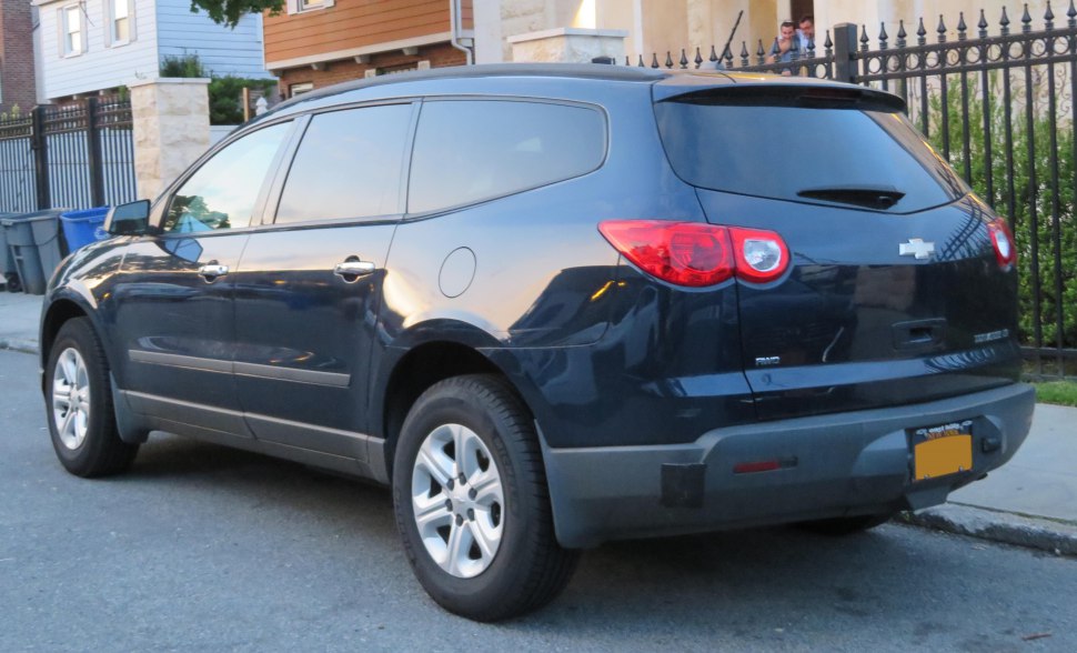 SUV rear and side view with tinted windows and alloy wheels