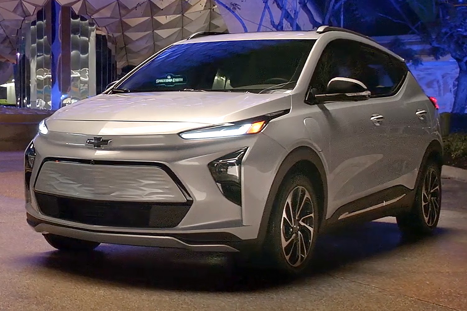Front-side view featuring LED headlights and aerodynamic design