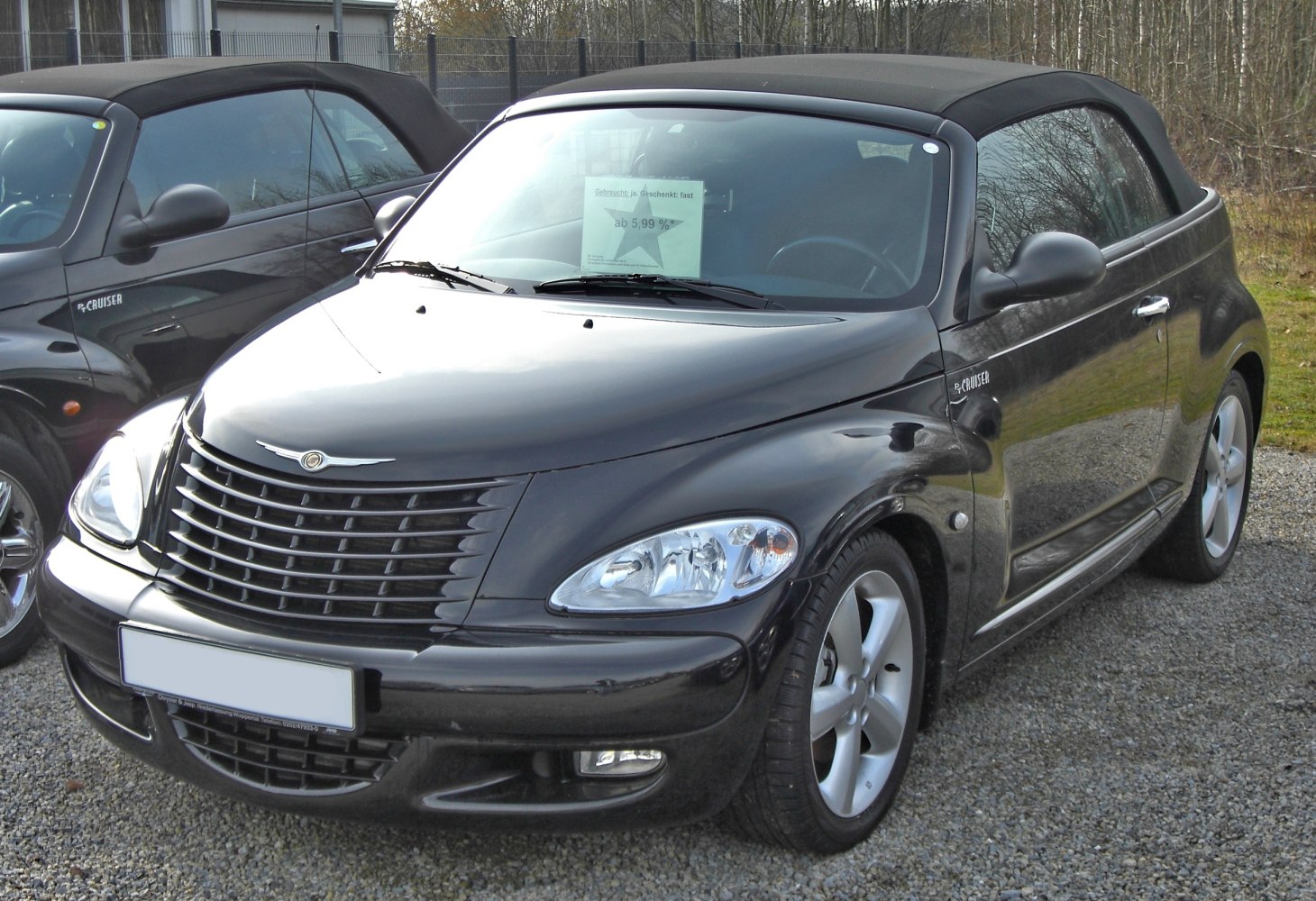 Convertible with retro-styled grille and smooth aerodynamic curves
