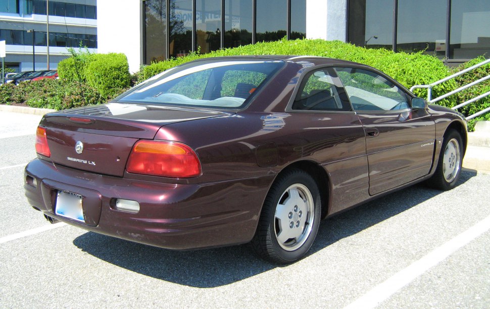 Rear side view of a 1994 coupe with smooth lines and classic 90s taillights
