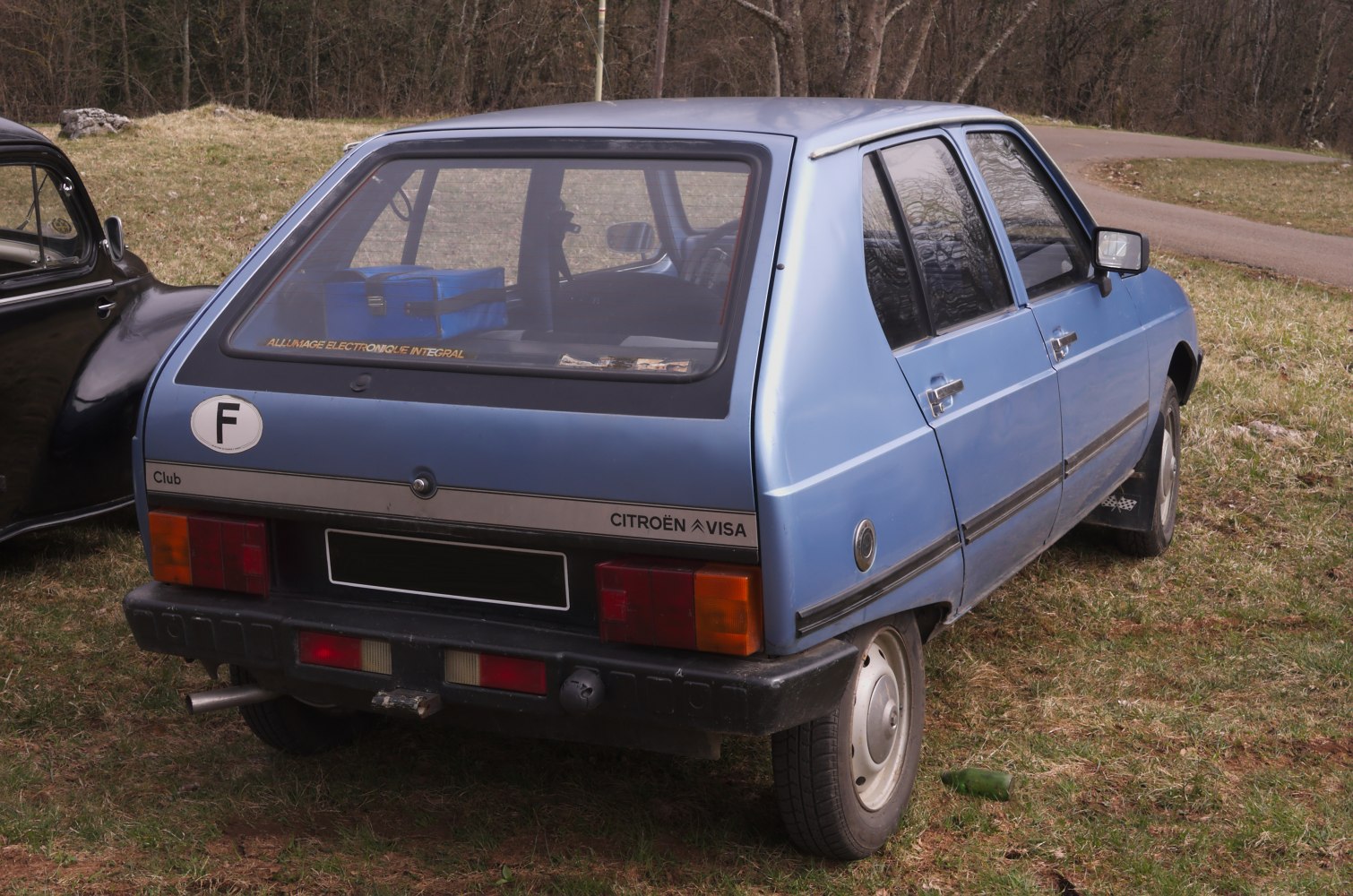 Rear view of 1978 hatchback with distinctive taillights