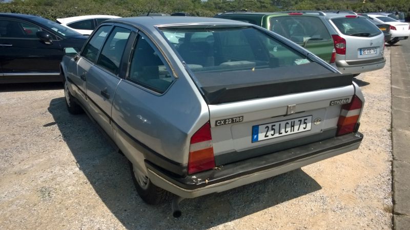 Rear hatchback with distinctive taillights and bumper.