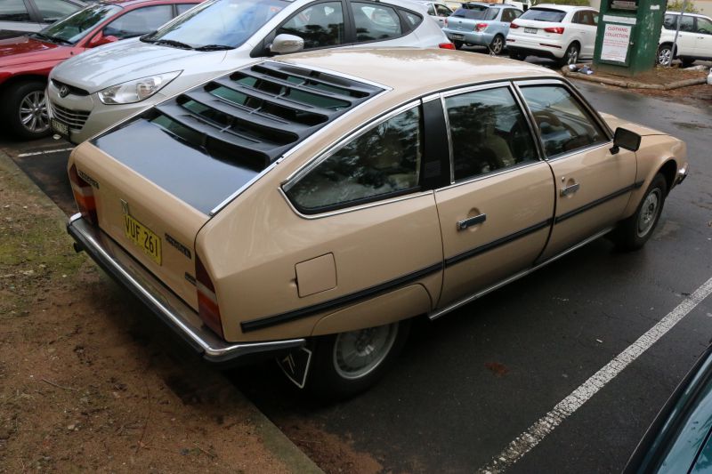 Rear louvers and sloping hatchback design