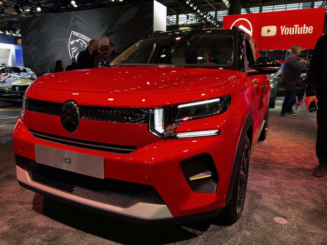 Sharp LED headlights and modern front grille design