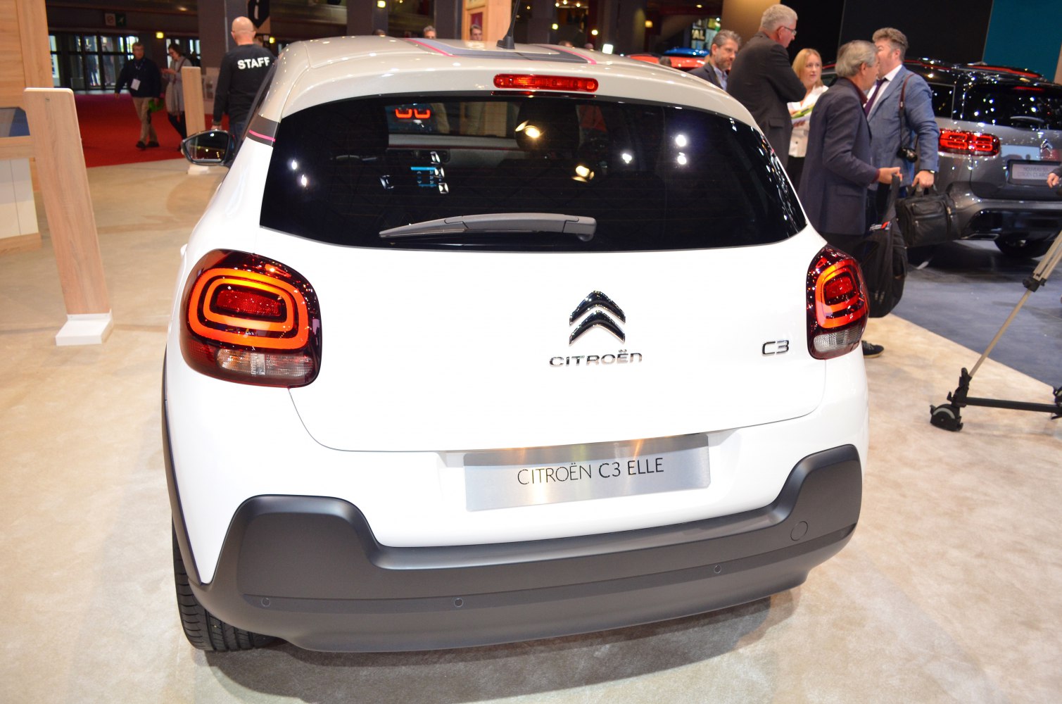 Distinctive LED taillights and hatchback rear design