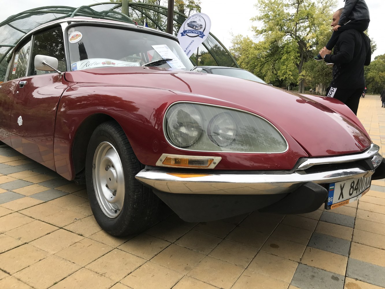 Aerodynamic front end with unique headlights and chrome bumper