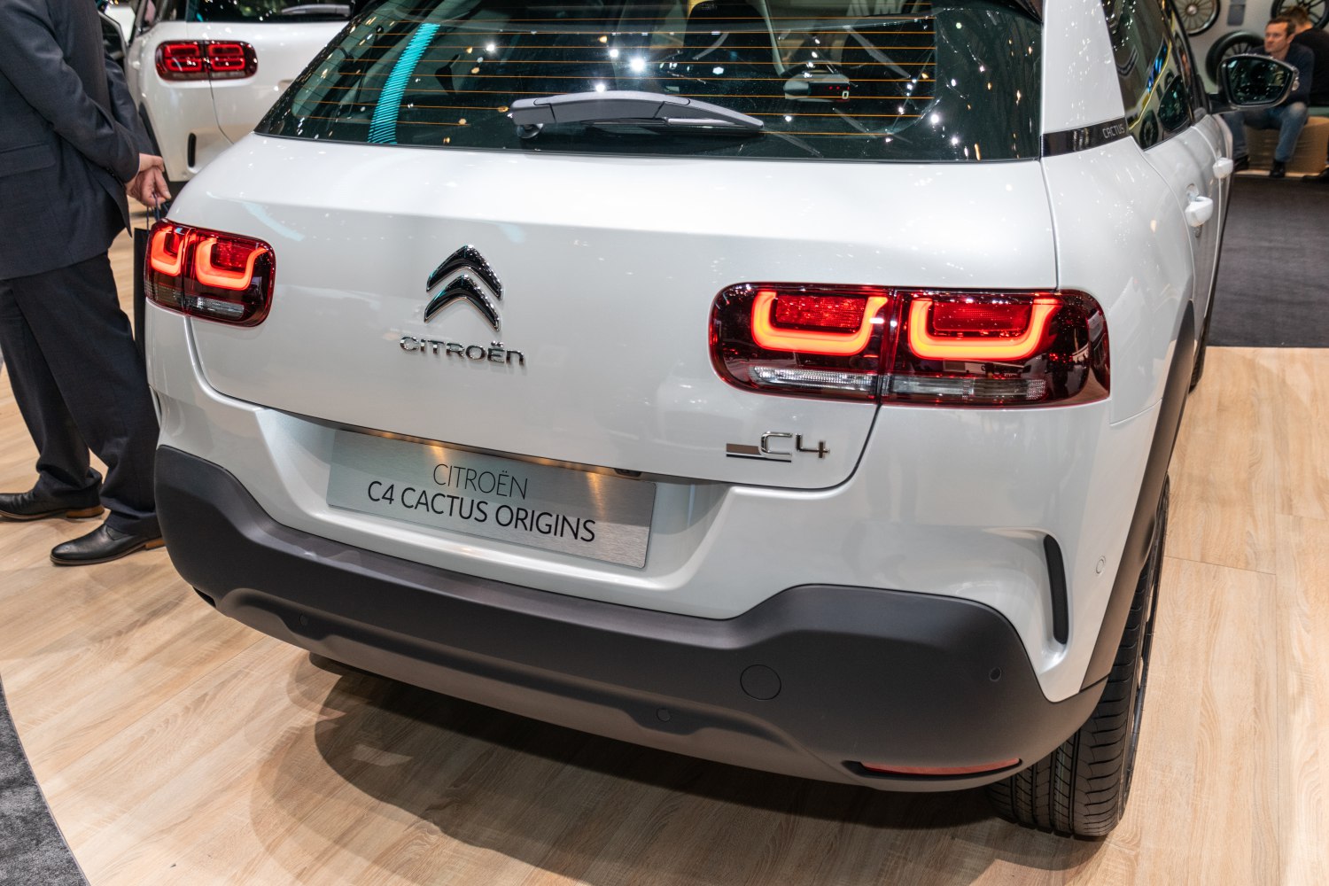 Rear design with unique LED tail lights and rear window wiper.