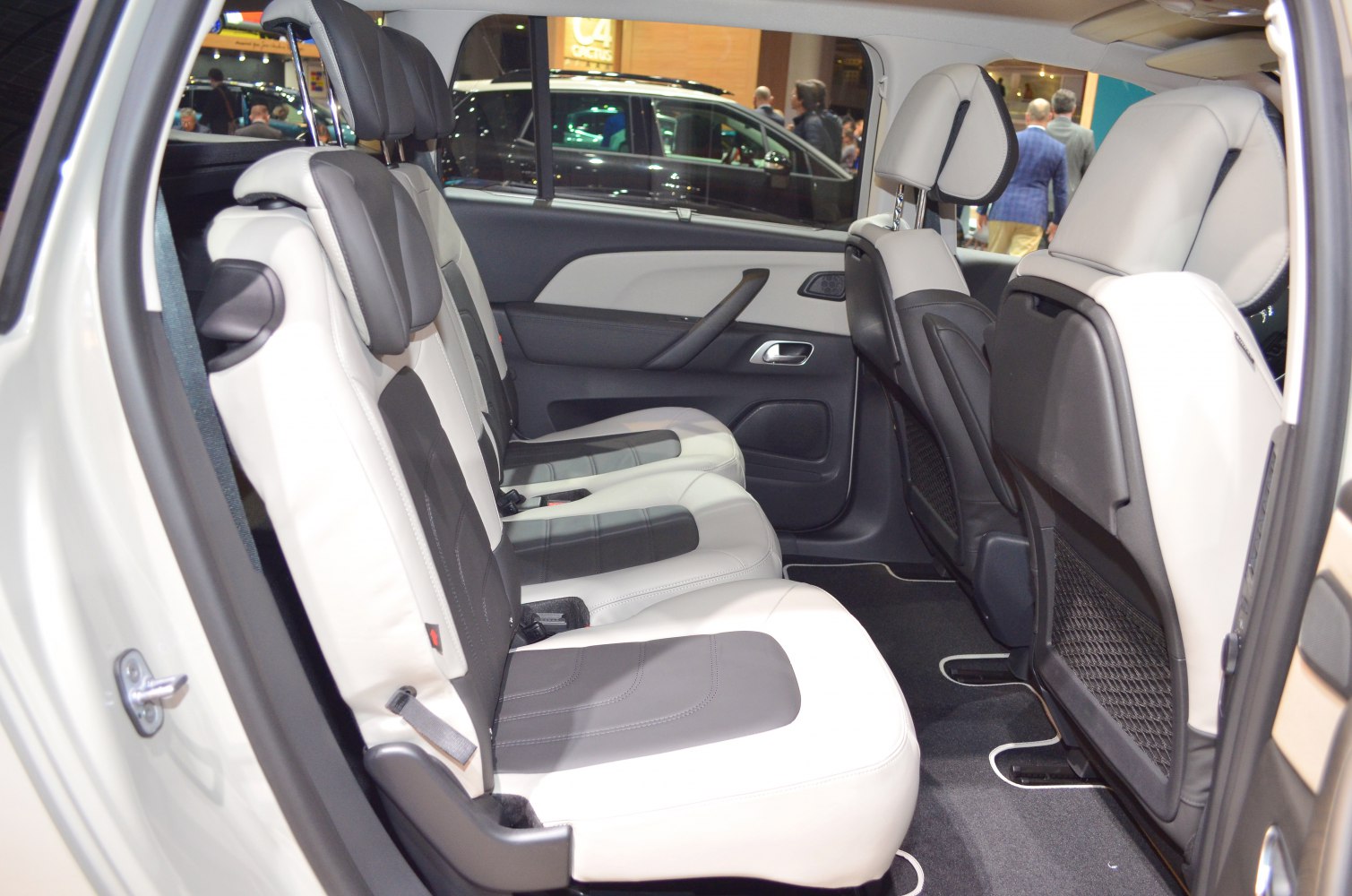 Spacious rear seating with two-tone upholstery