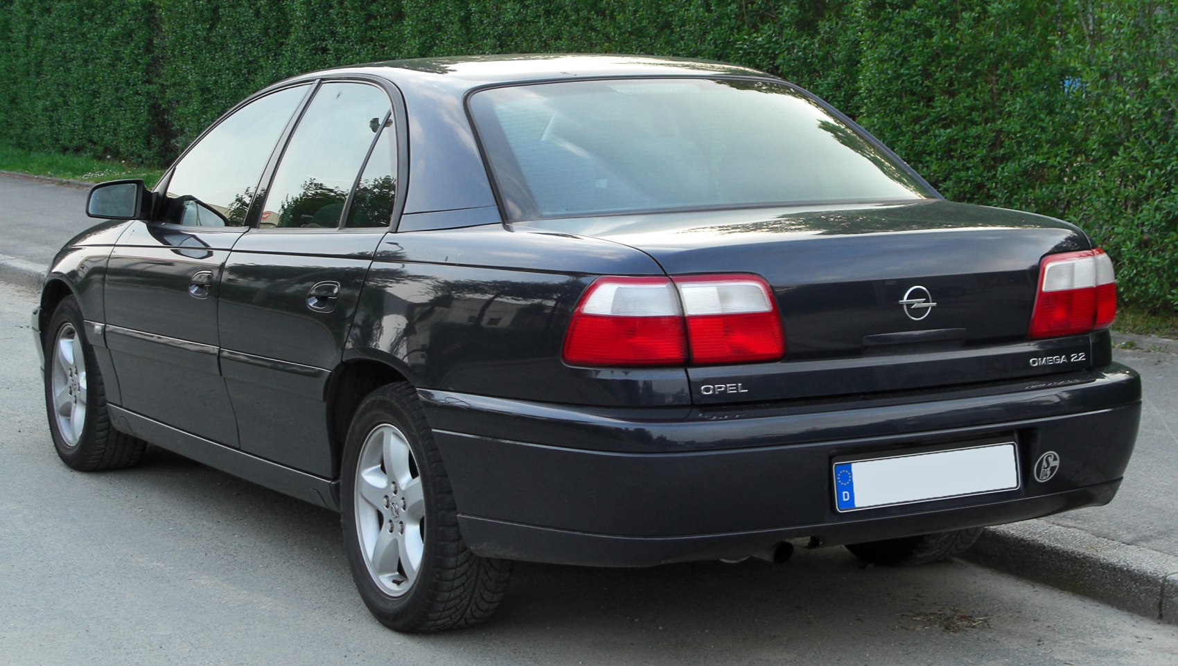 Rear view showing distinctive tail lights and smooth body lines.