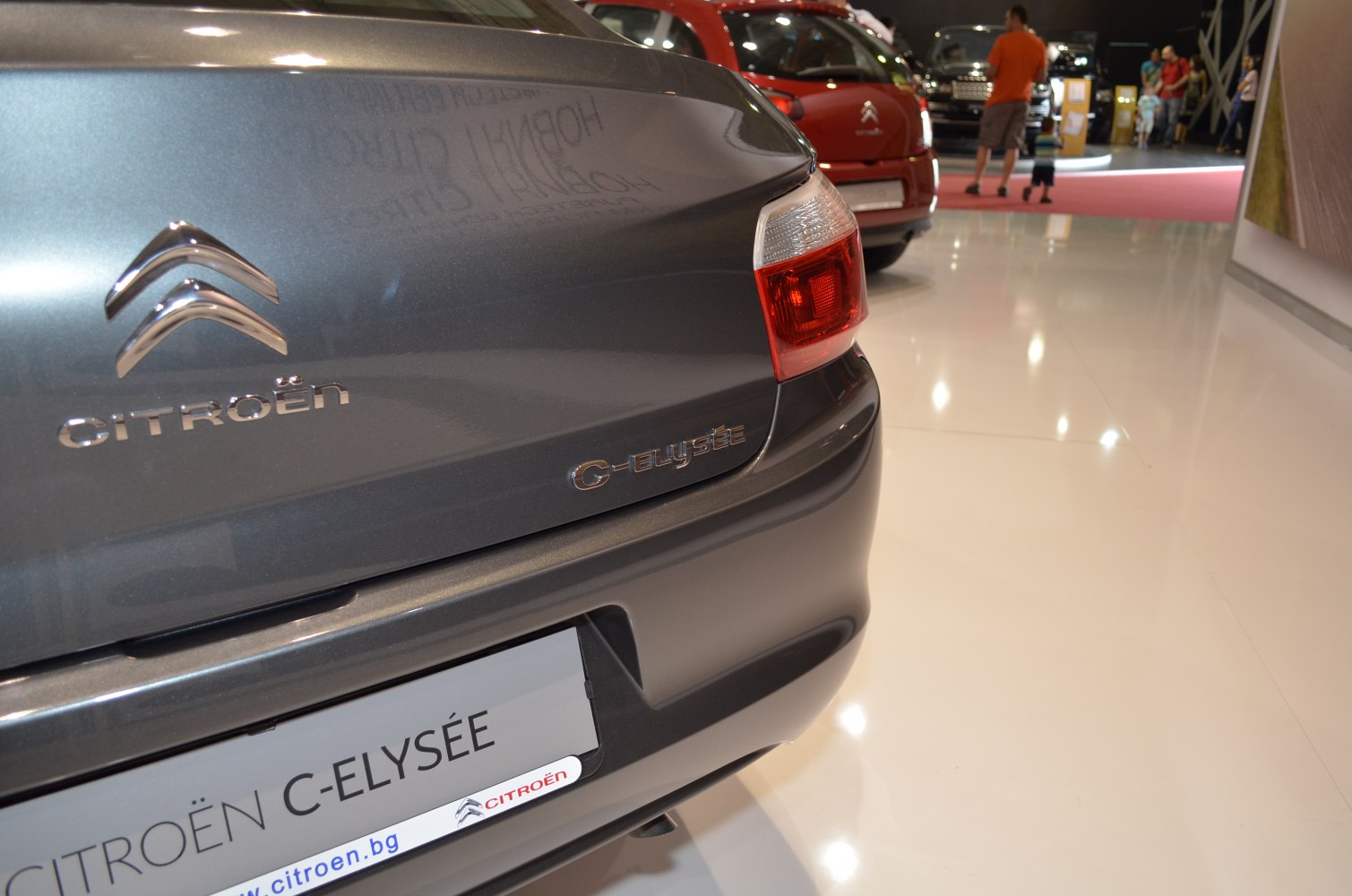 Rear badge and tail light close-up