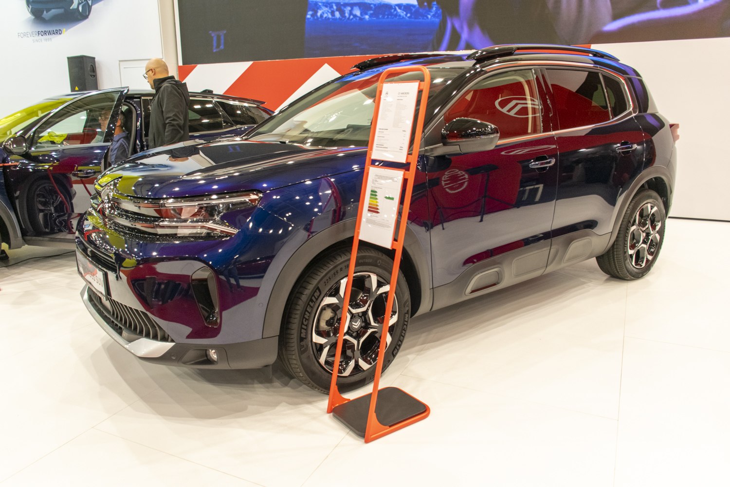 Modern SUV front with LED headlights and unique alloy wheels