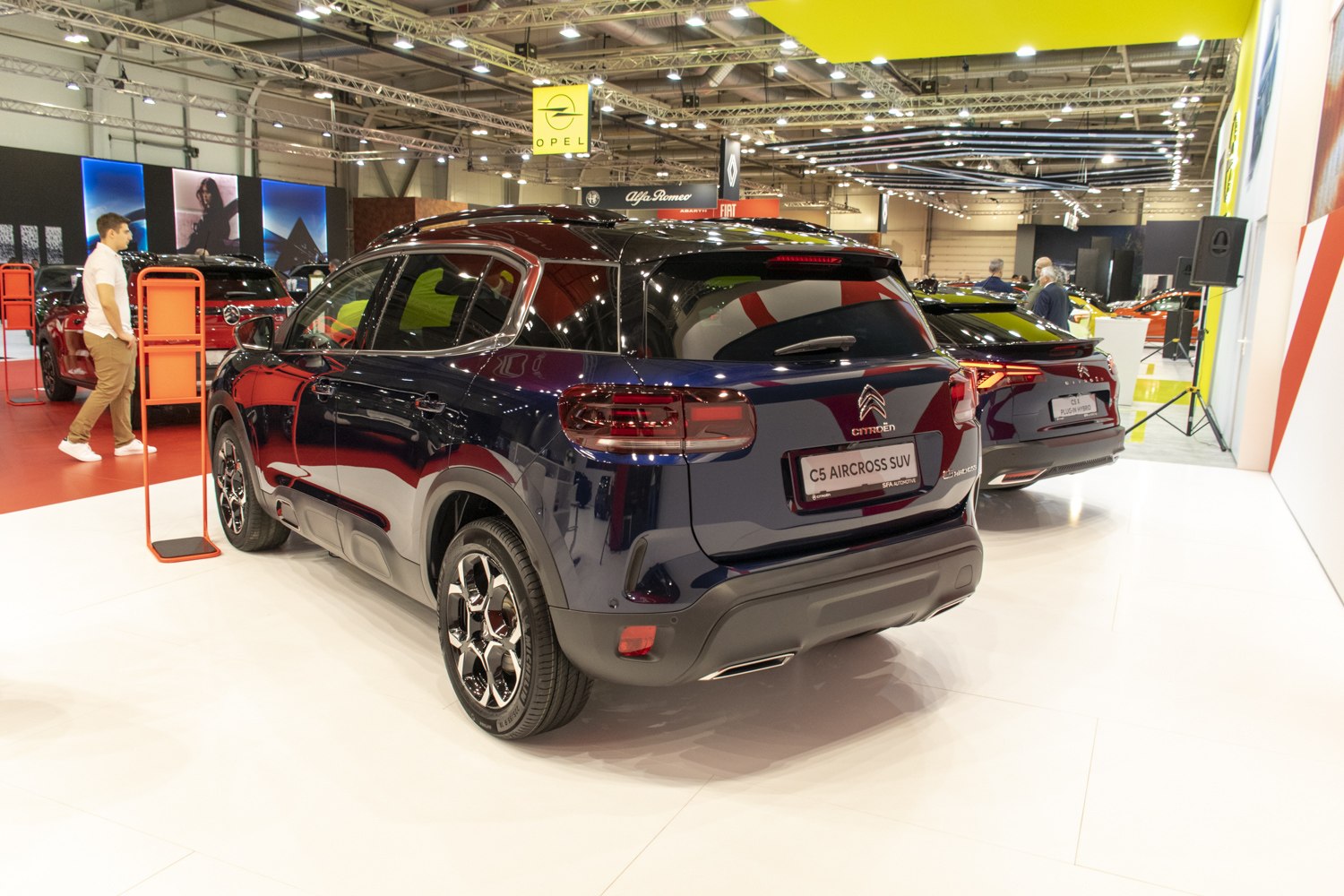 Rear and side view of SUV with modern taillights and alloy wheels