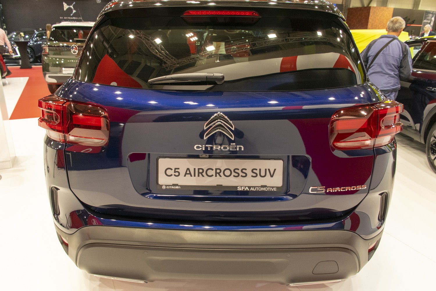 Redesigned rear with updated taillights and rear styling.