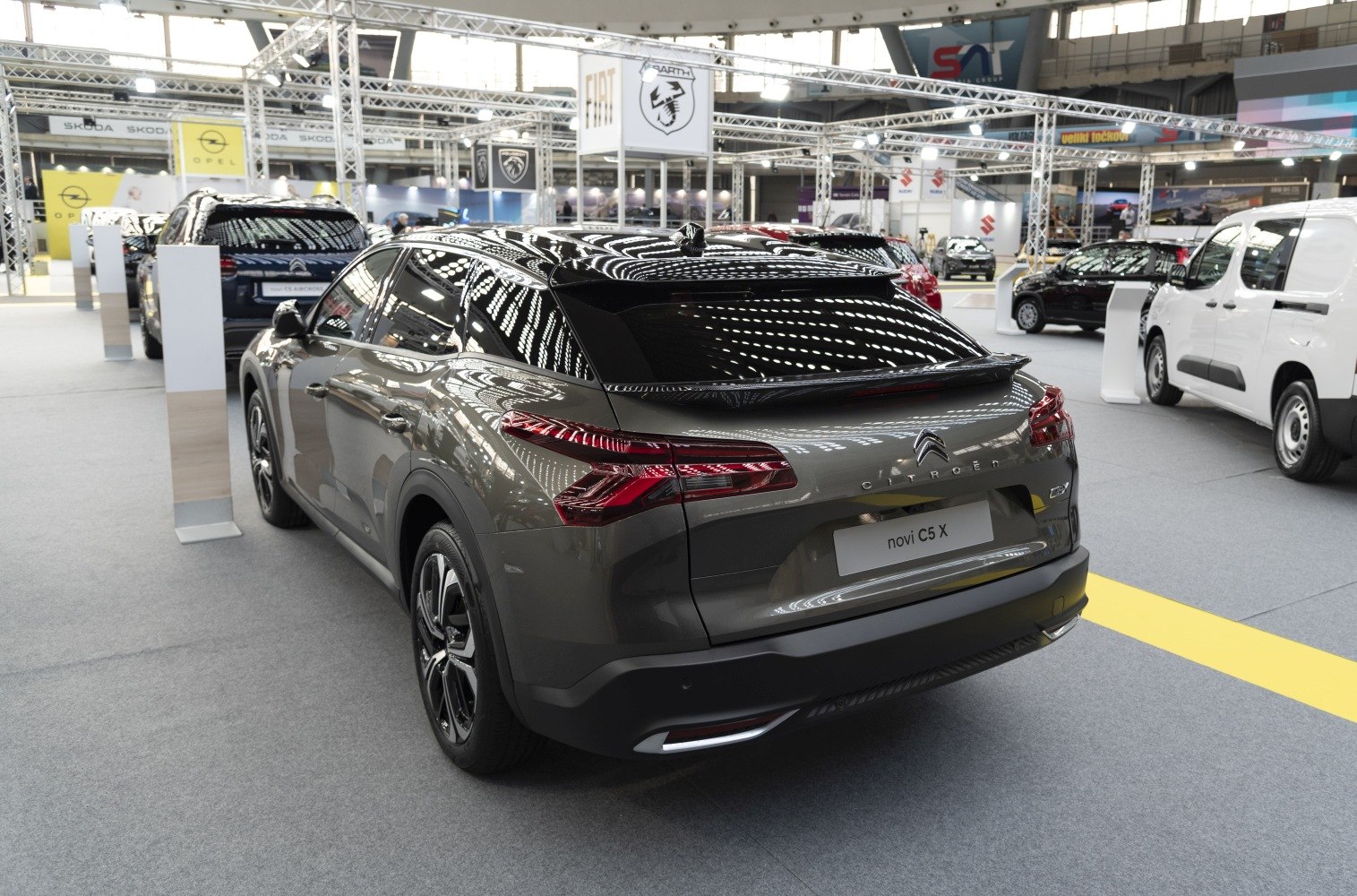 Sleek rear design with LED tail lights and alloy wheels