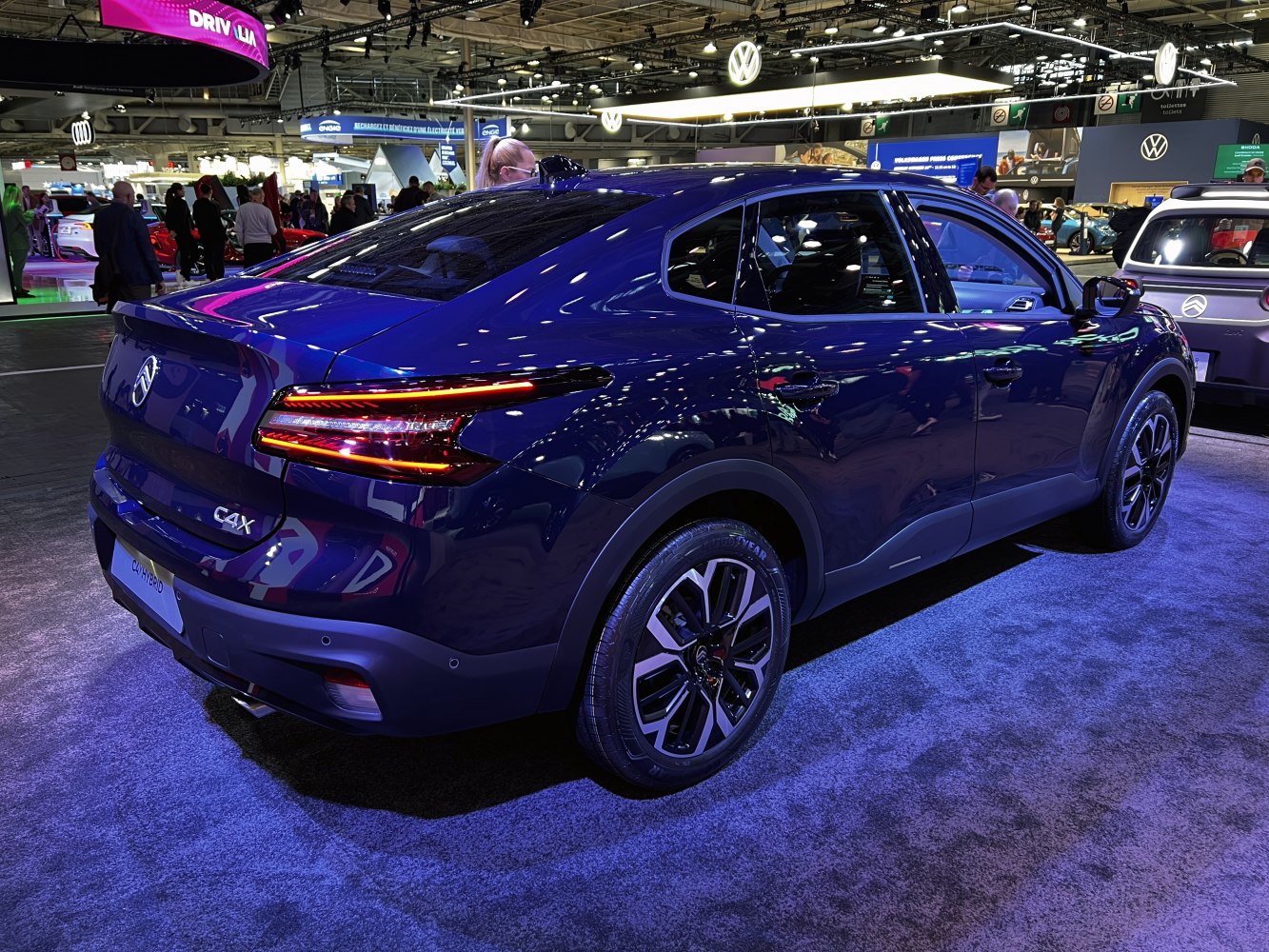 Rear and side view showcasing LED tail lights and alloy wheels