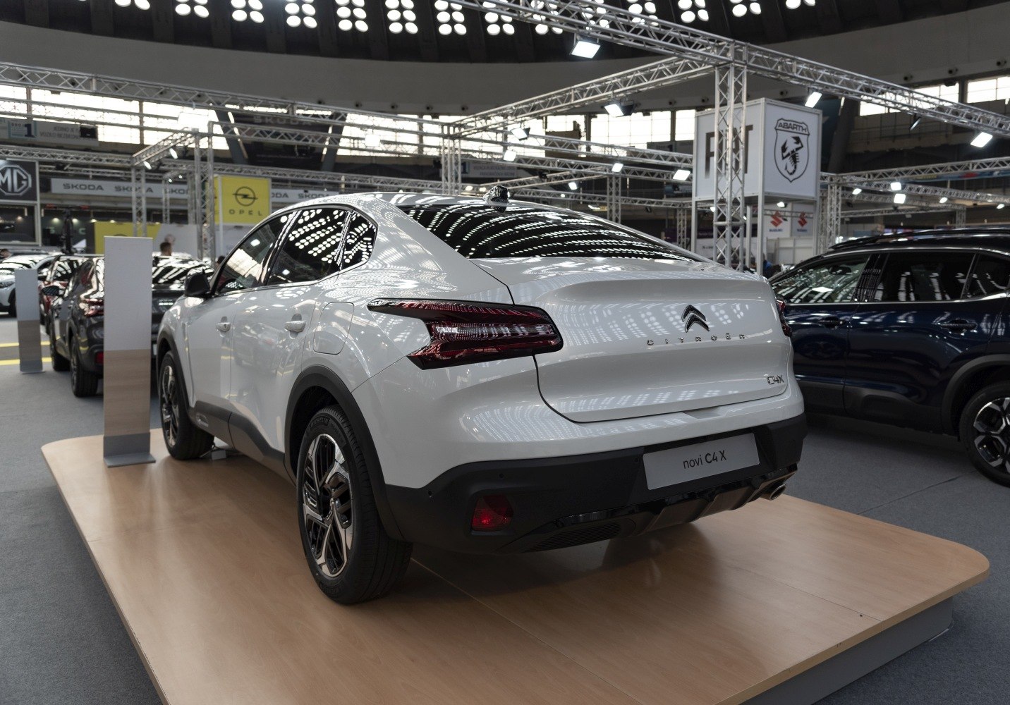 Rear view and tail light design of a modern SUV