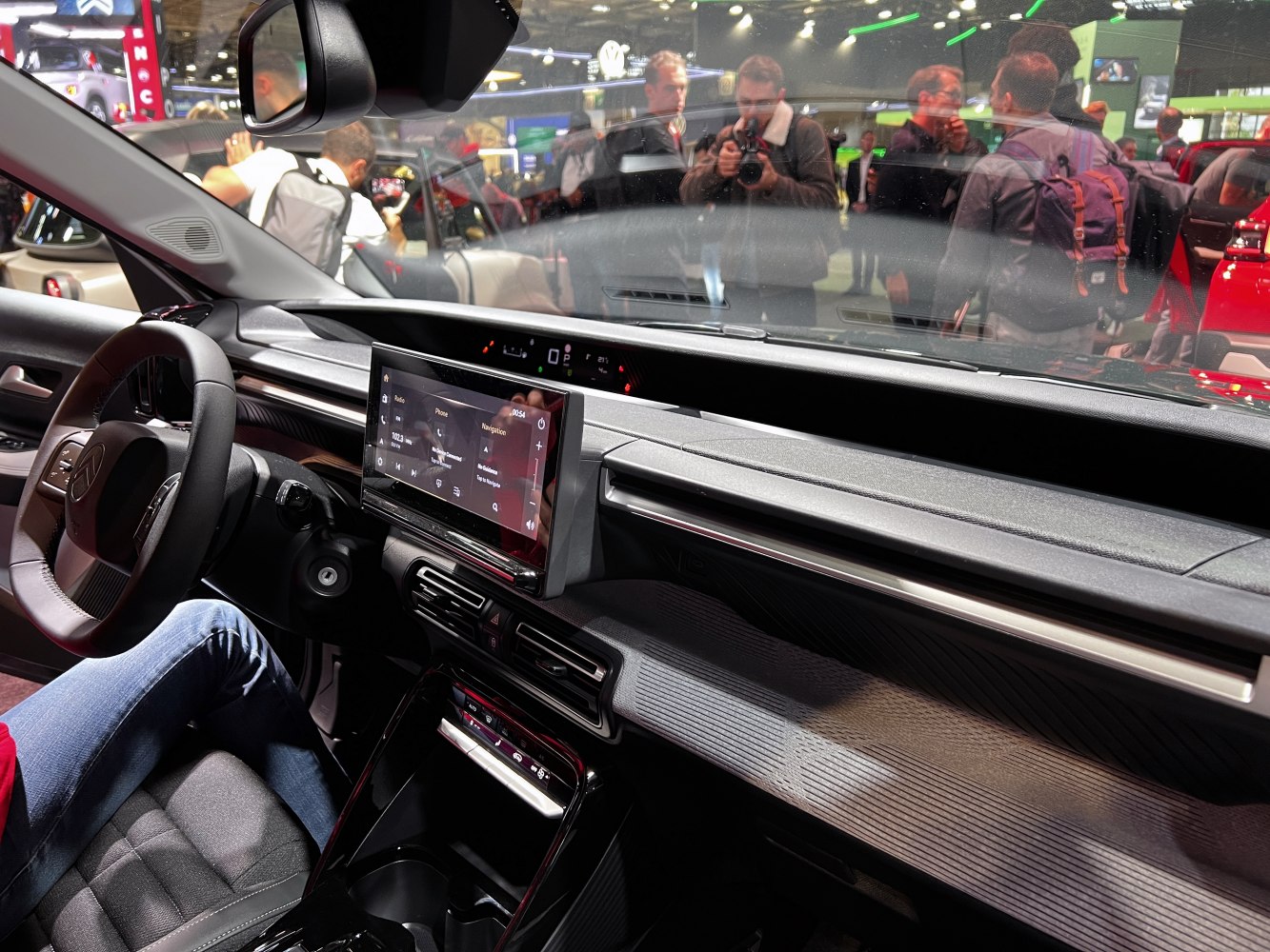Digital infotainment display and modern dashboard design