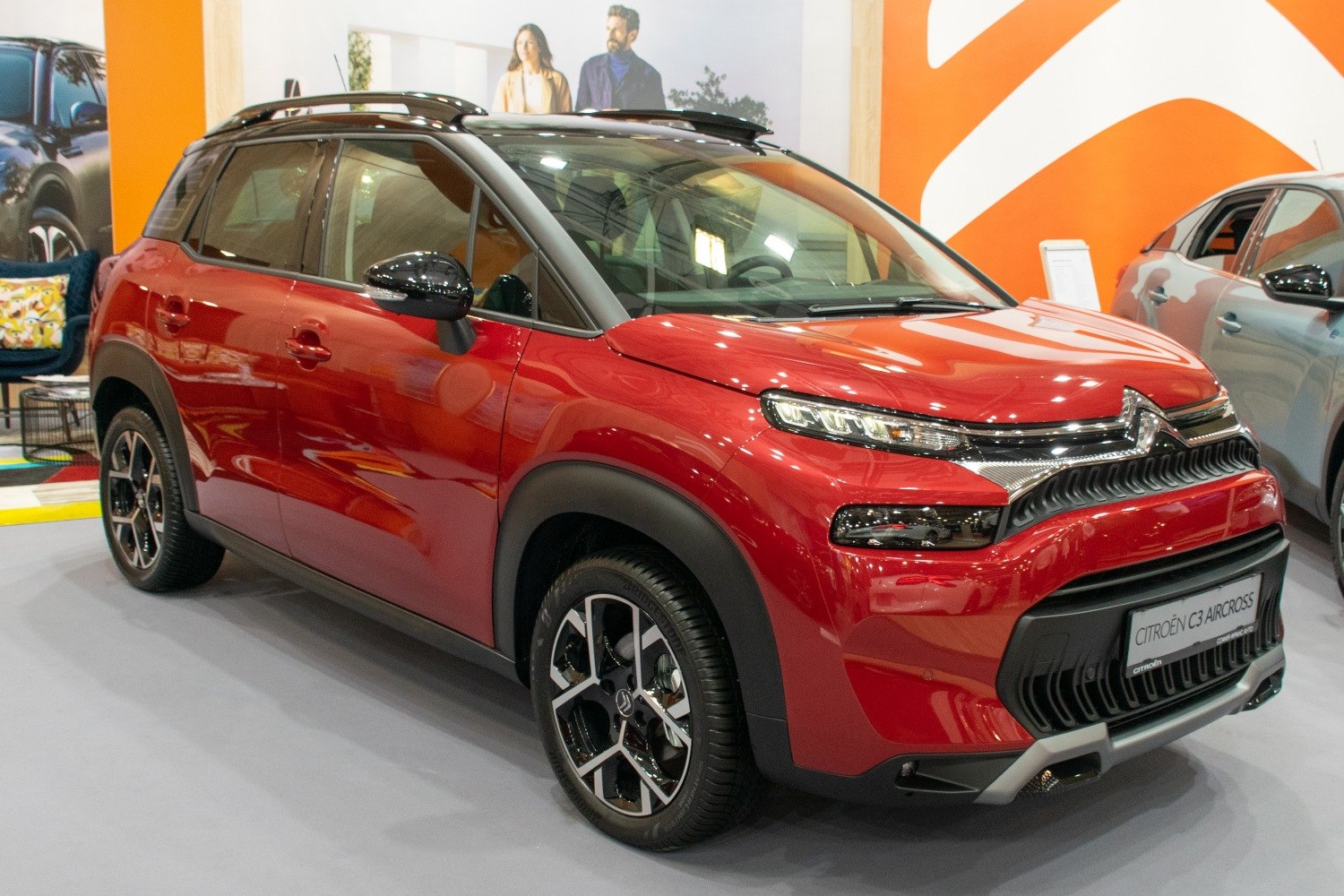 Compact SUV with sleek LED headlights and sporty alloy wheels