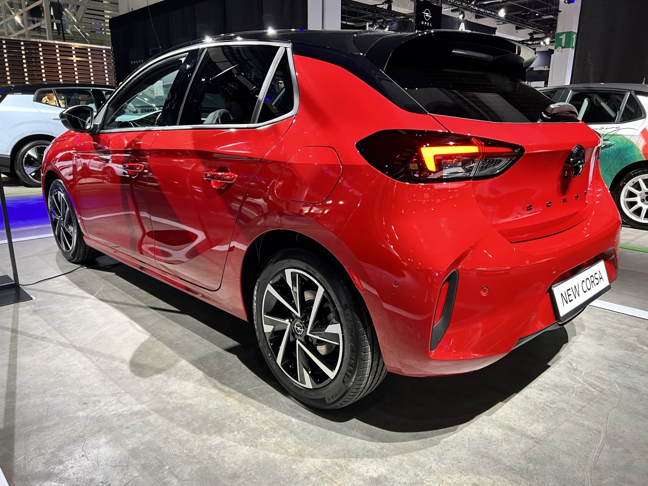 Rear side view with LED taillights and alloy wheels