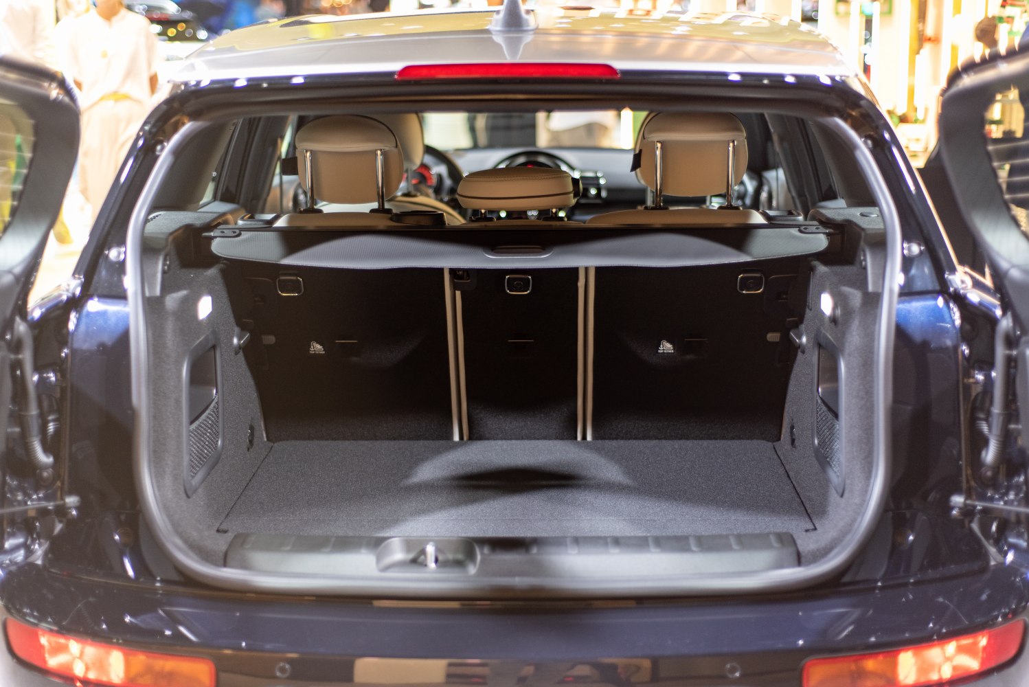 Roomy and organized rear cargo area with foldable rear seats.